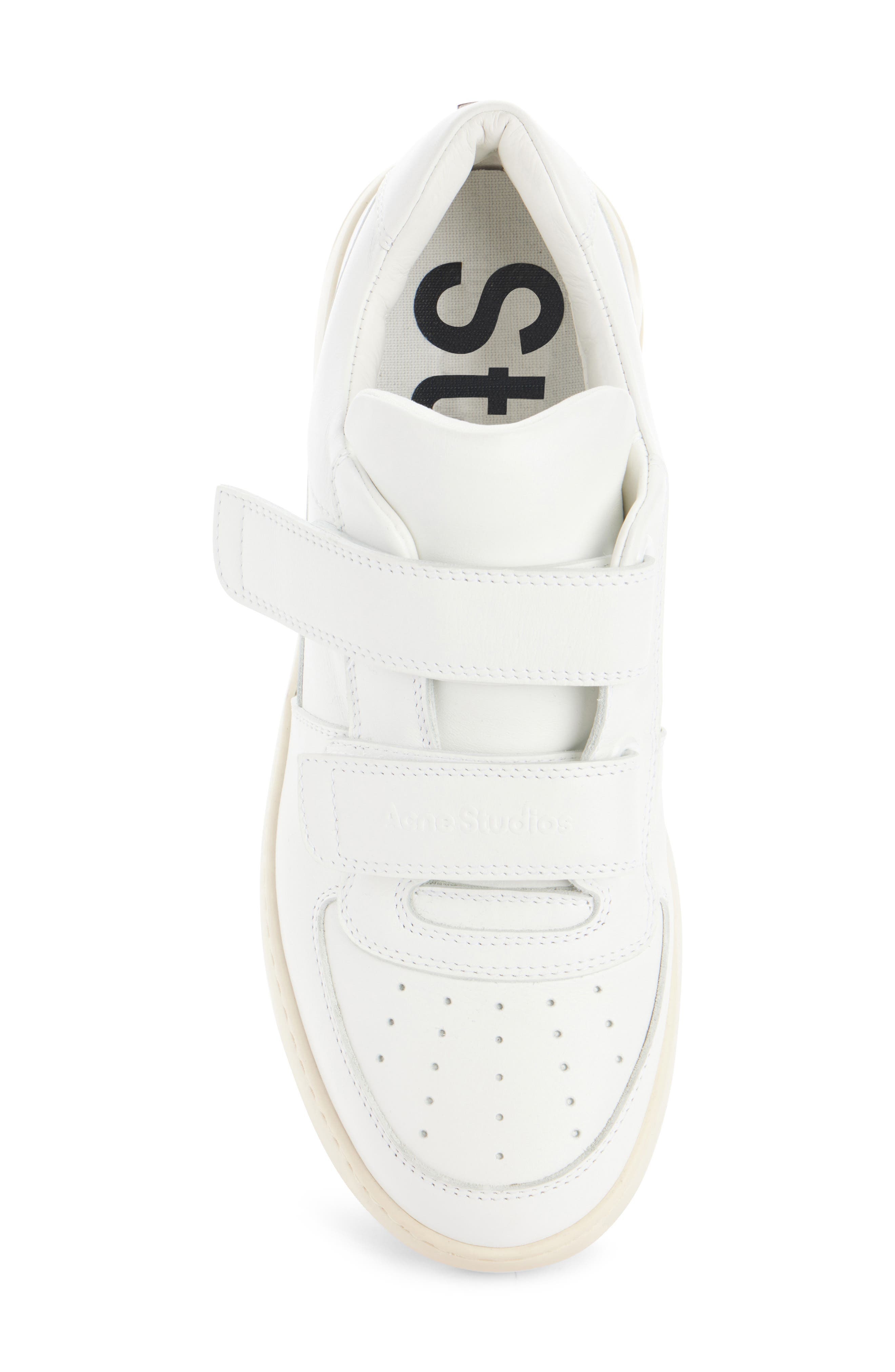 Acne Studios Steffey U Friend Low Top Sneaker in Optic White/Ecru at Nordstrom - 4