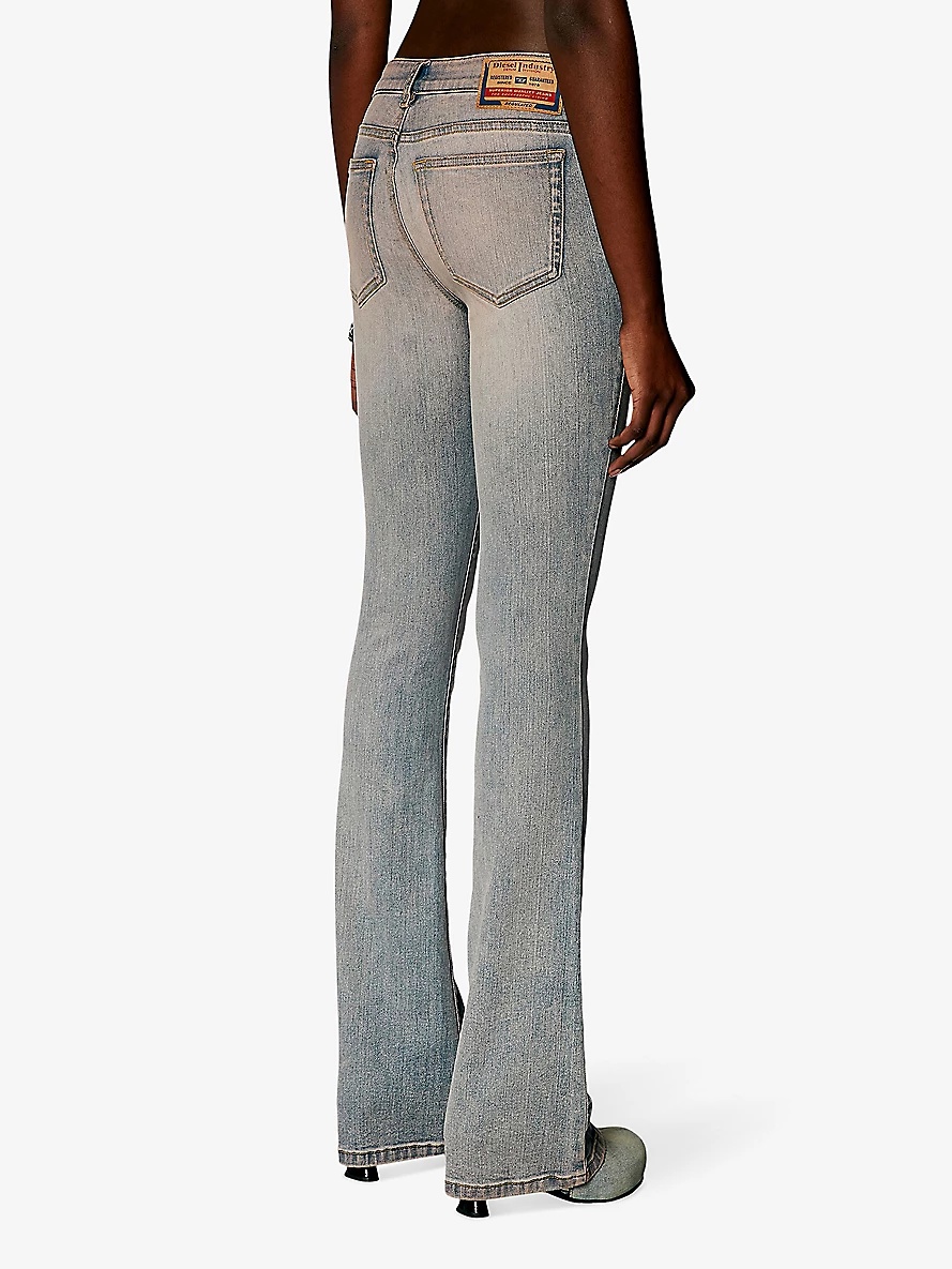 1969 D-Ebbey flared-leg low-rise denim jeans - 4