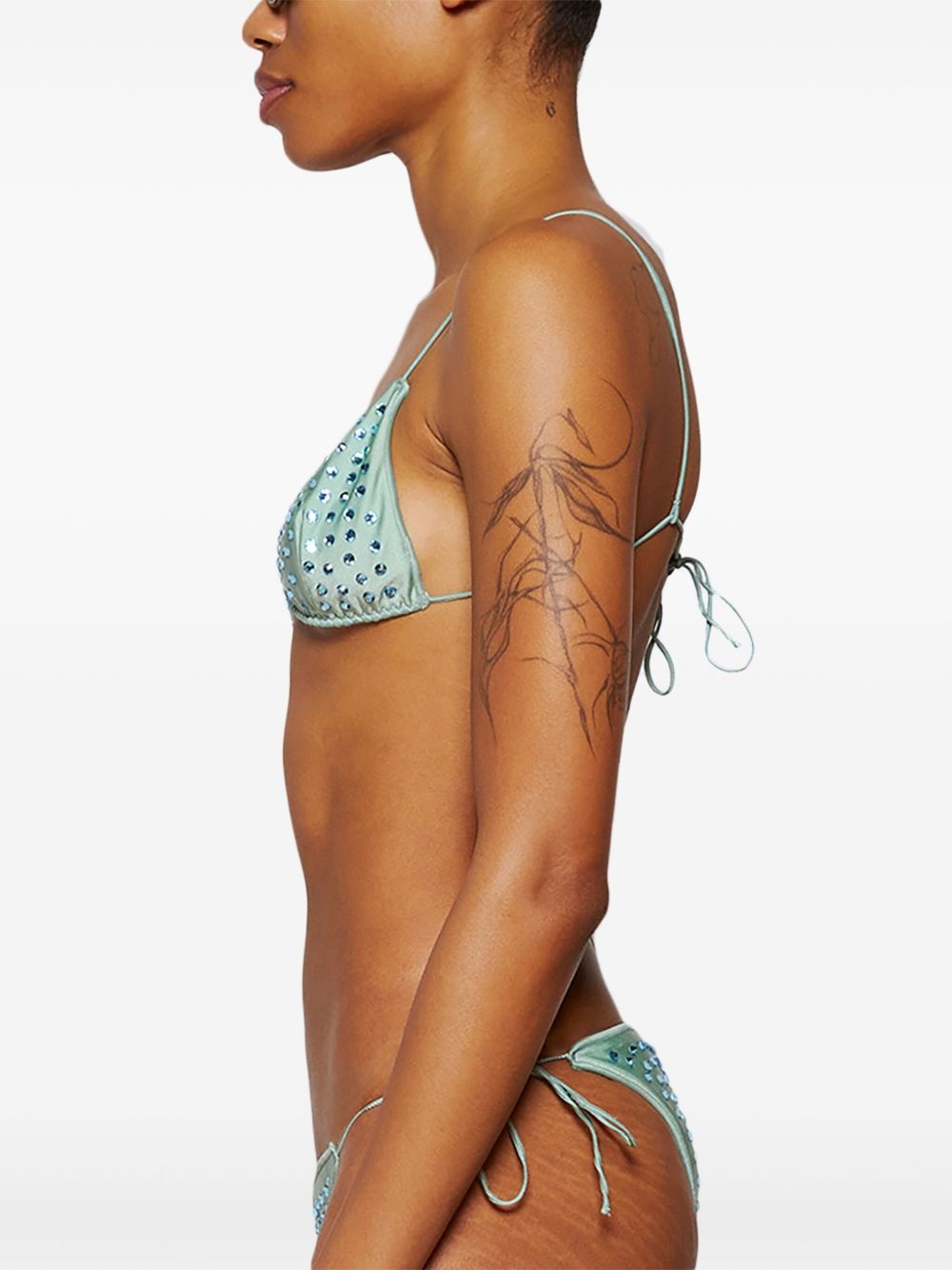 Gem crystal-embellished bikini - 5