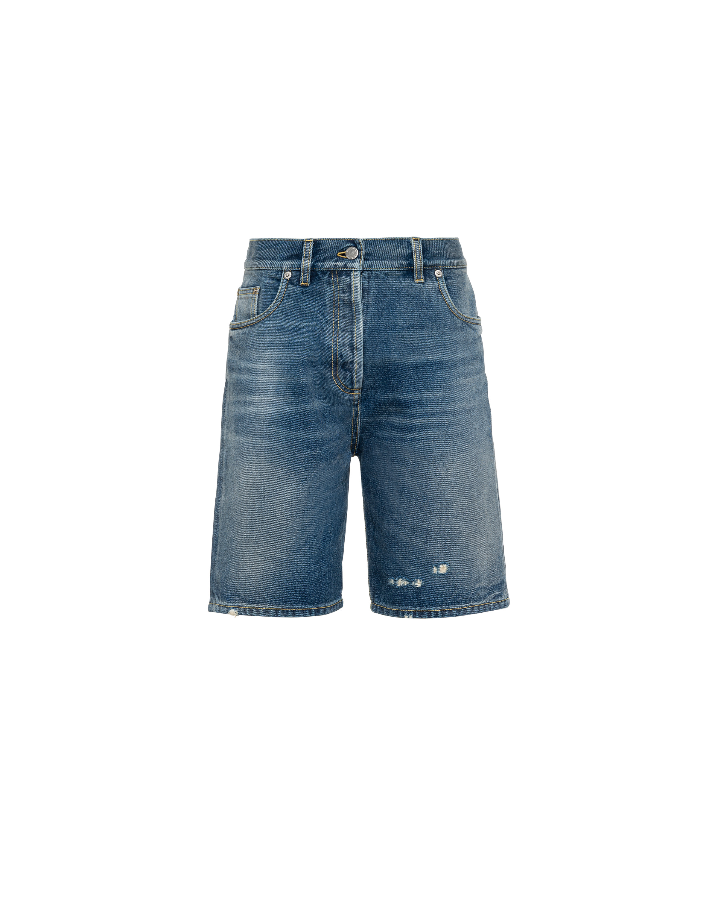 Organic denim Bermuda shorts - 1