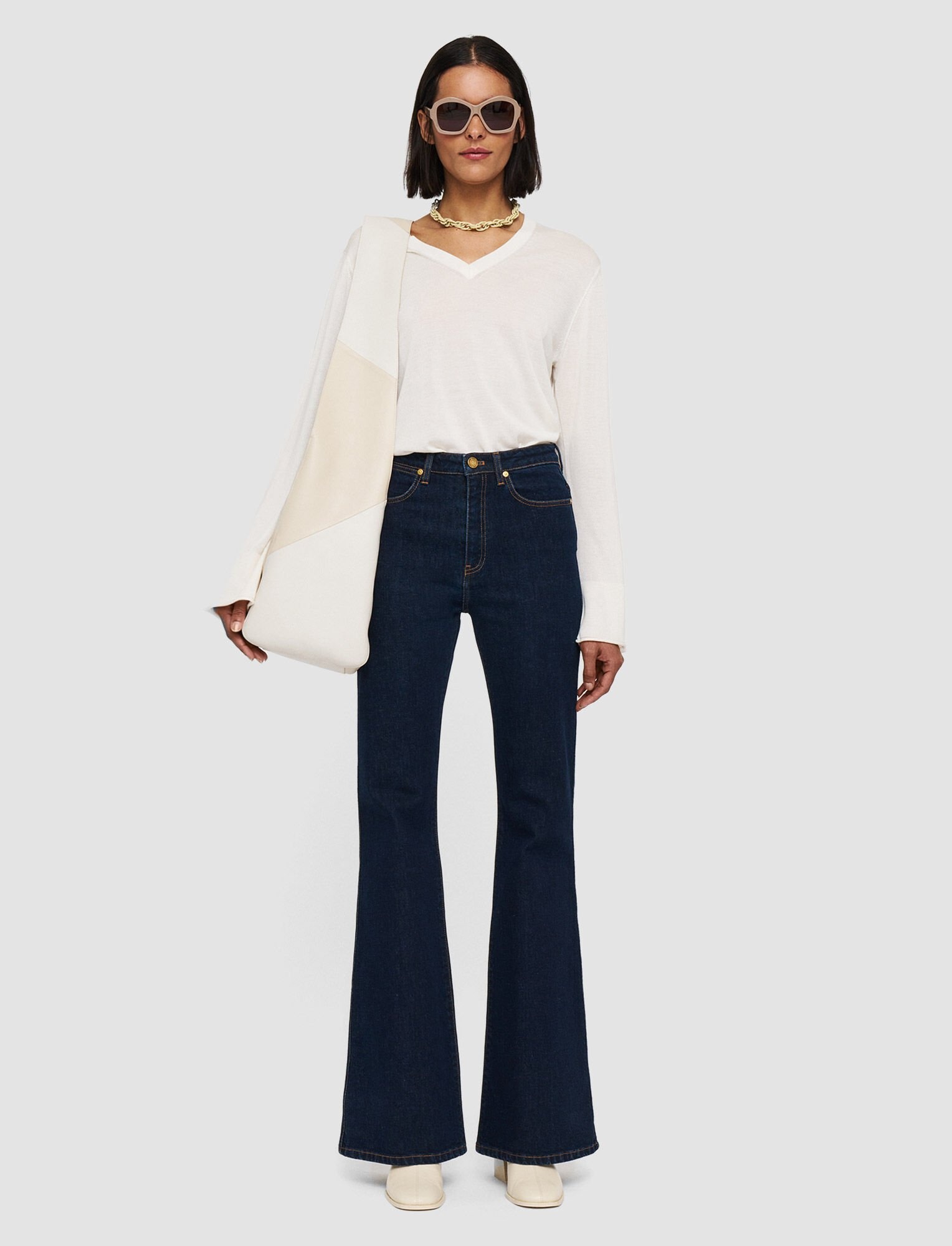 Denim Stretch Bond Trousers - 2