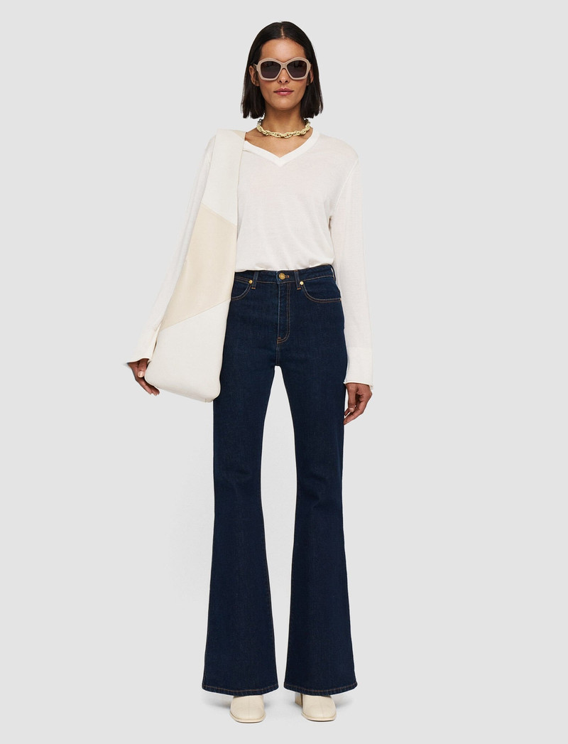 JOSEPH Denim Stretch Bond Trousers outlook