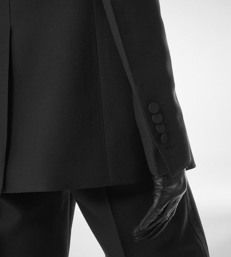 TOM FORD WOOL SILK BLEND SINGLE BREASTED TUXEDO JACKET outlook