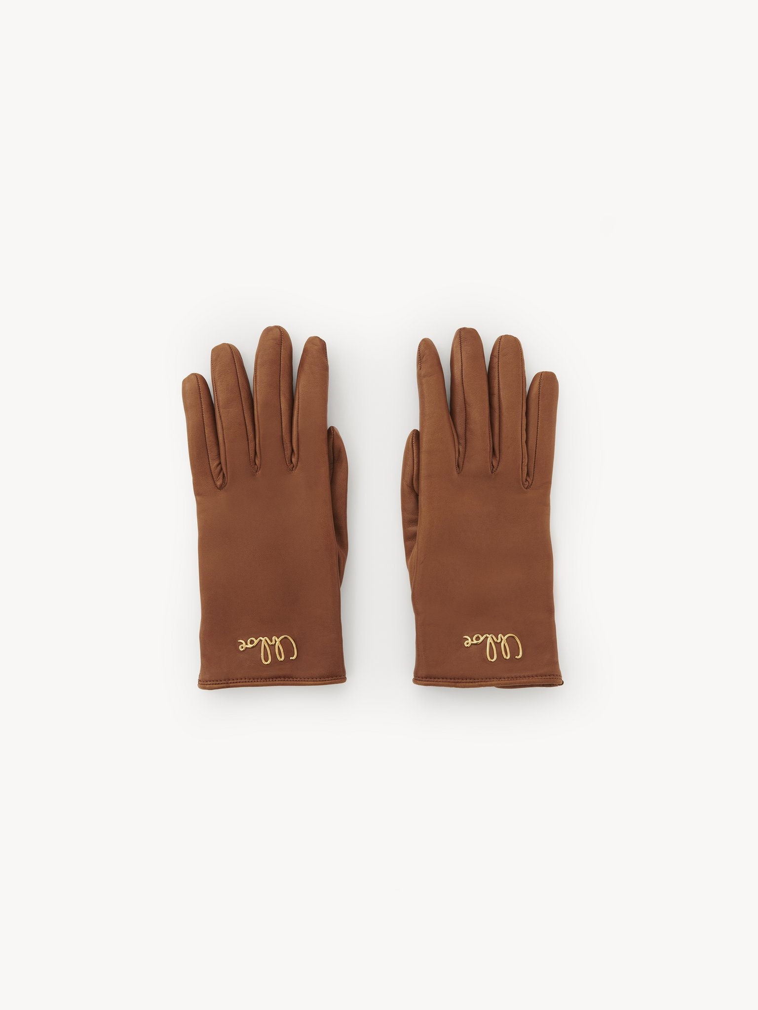 THE CHLOÉ ICONIC GLOVES IN LEATHER - 1