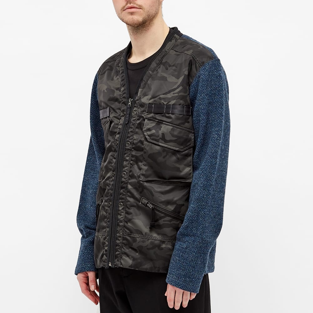 Junya Watanabe MAN Nylon Front Knit Cardigan - 4