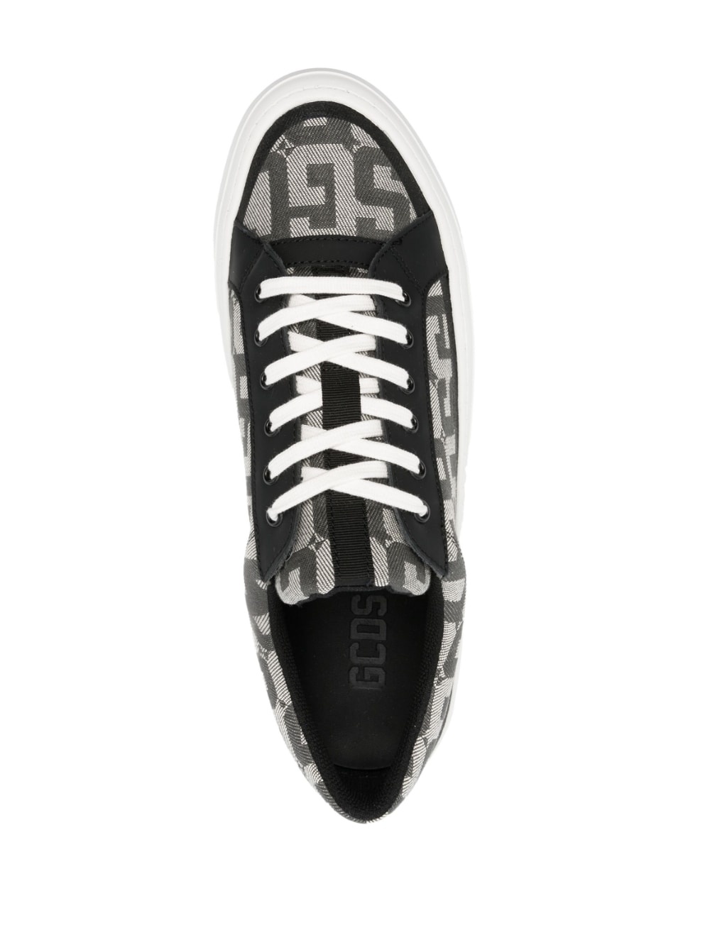 logo-print low-top sneakers - 4