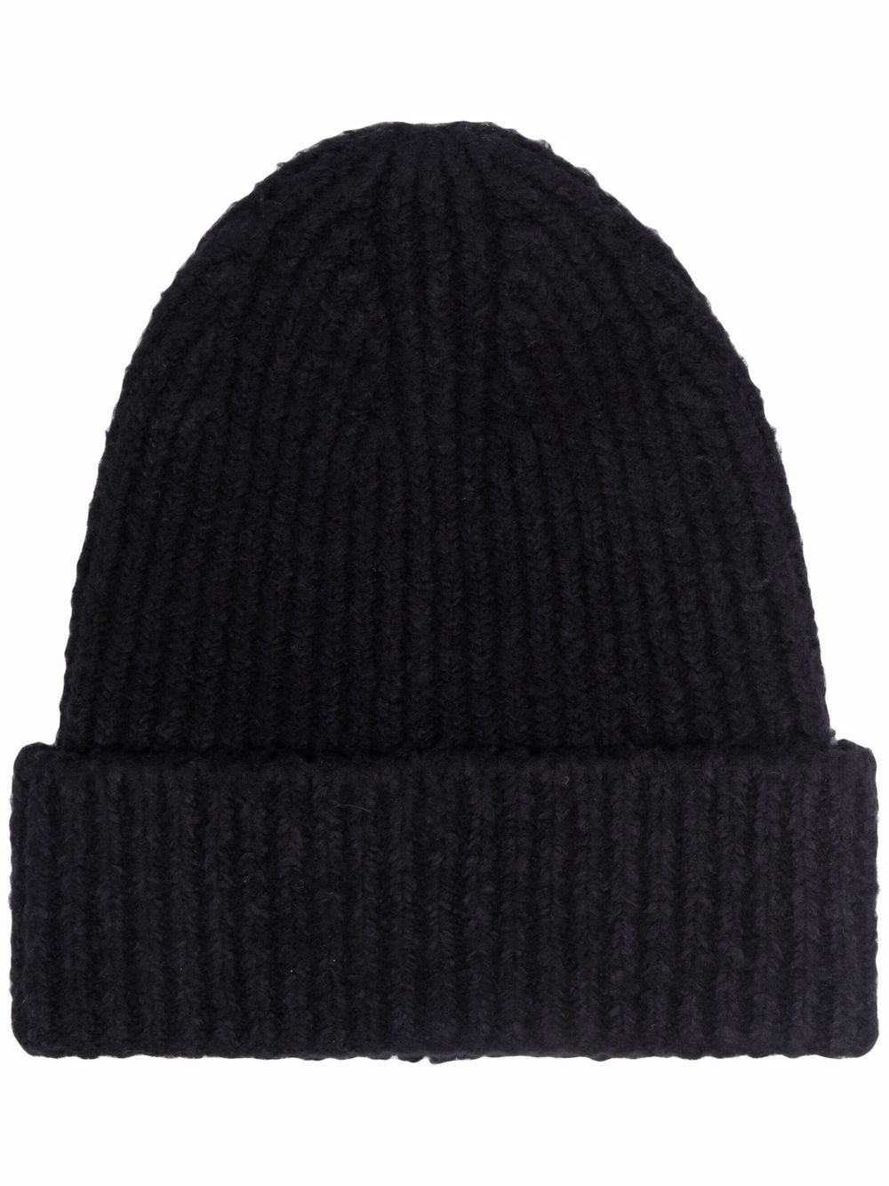 ribbed-knit beanie hat - 1