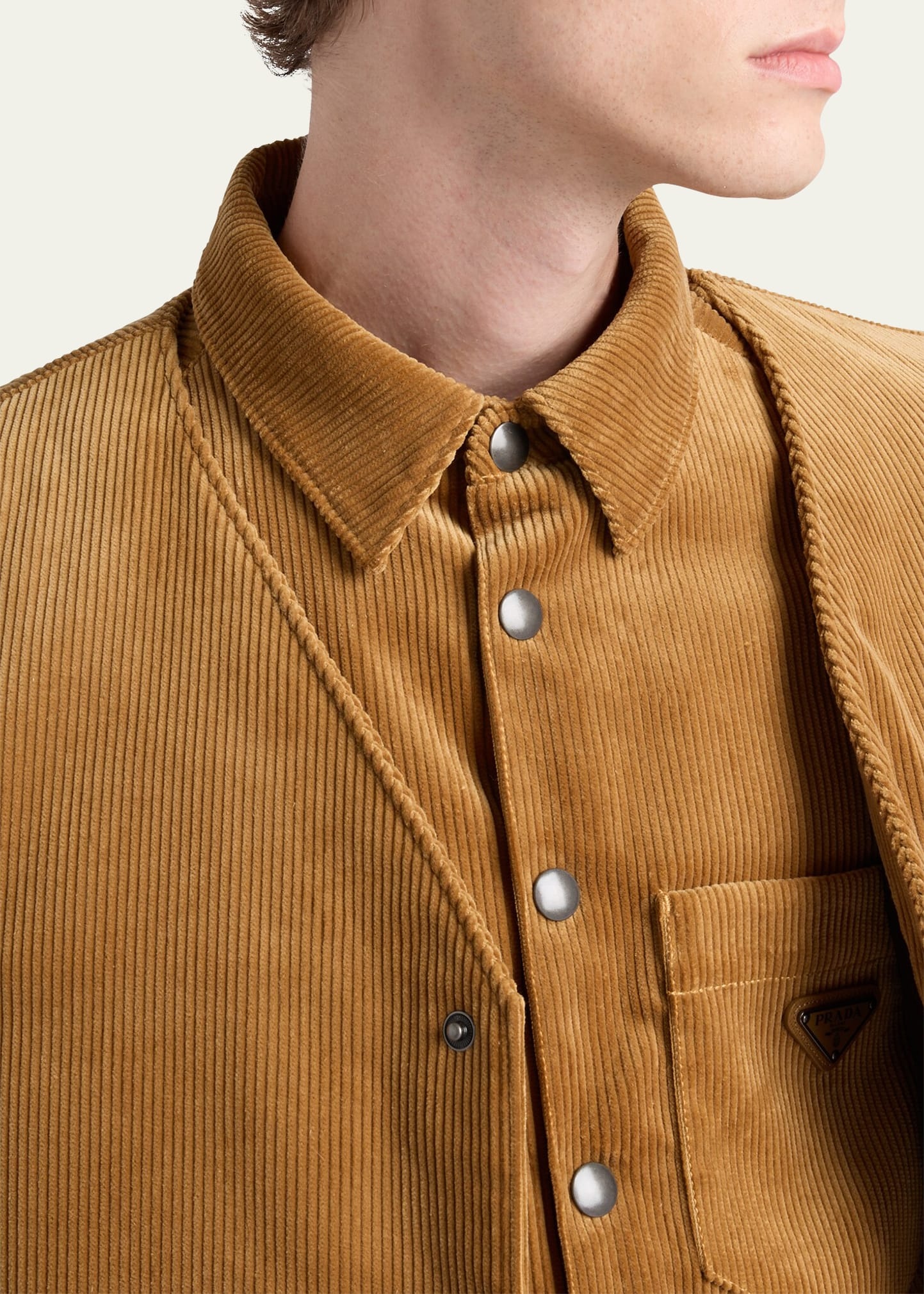 Men's Velvet Corduroy Overshirt - 5