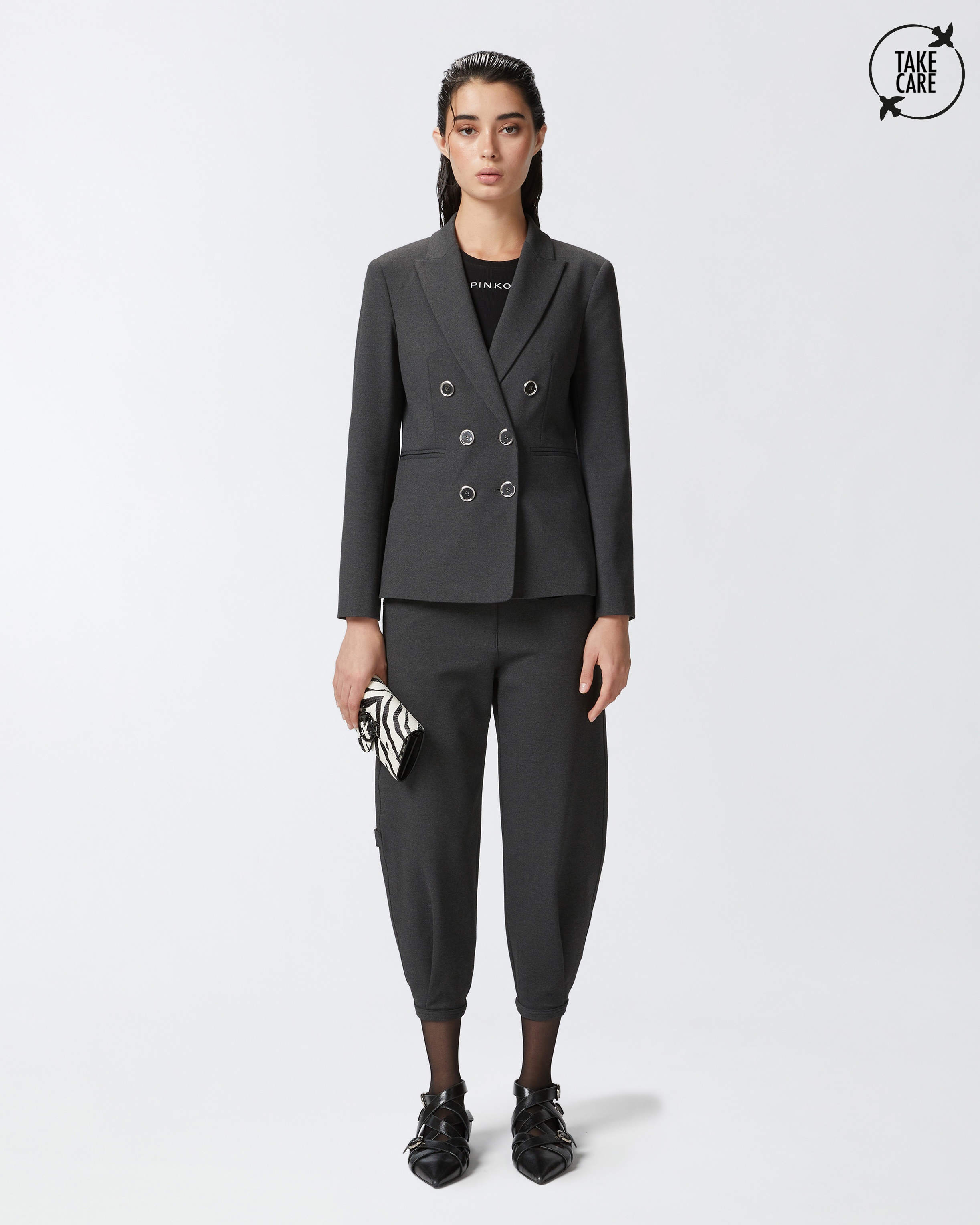 WIDE-LEG WORKWEAR TROUSERS WITH POCKETS - 2