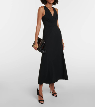 Victoria Beckham Gathered asymmetric maxi dress outlook