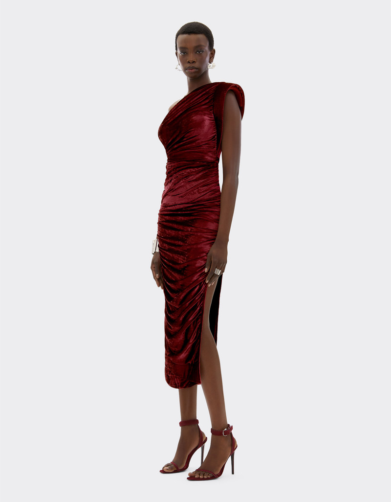 Velvet-effect jersey skirt 3