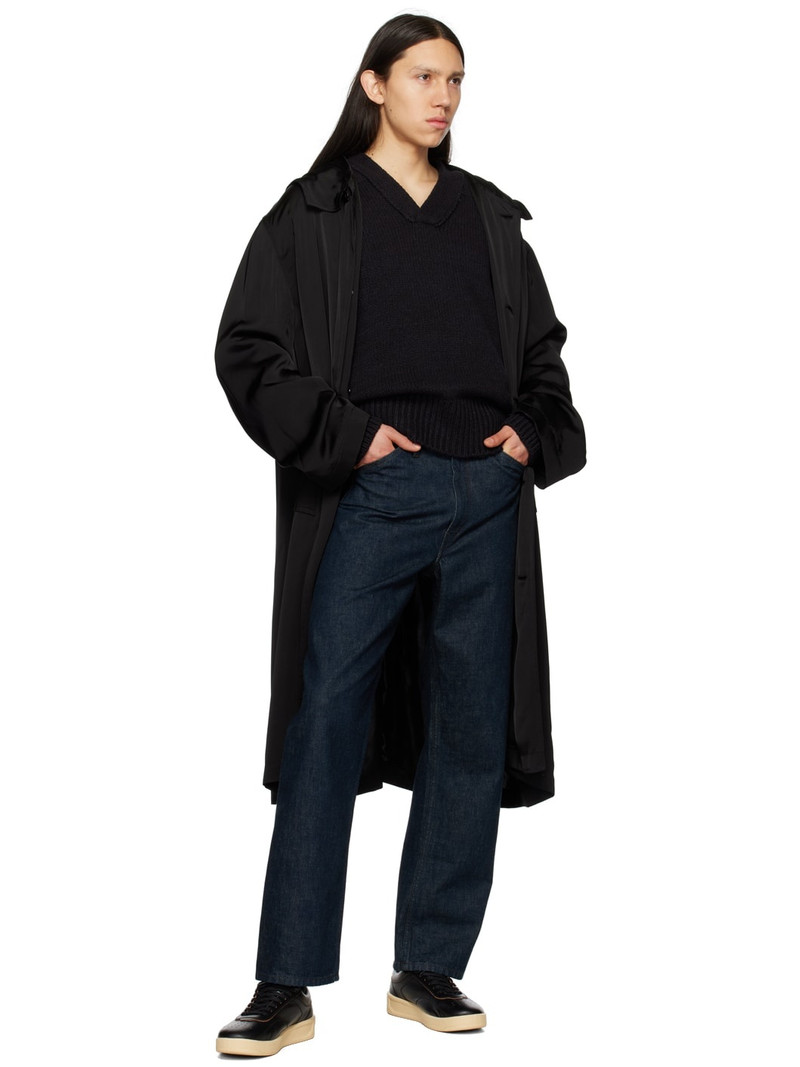 Jil Sander Black Hooded Coat outlook