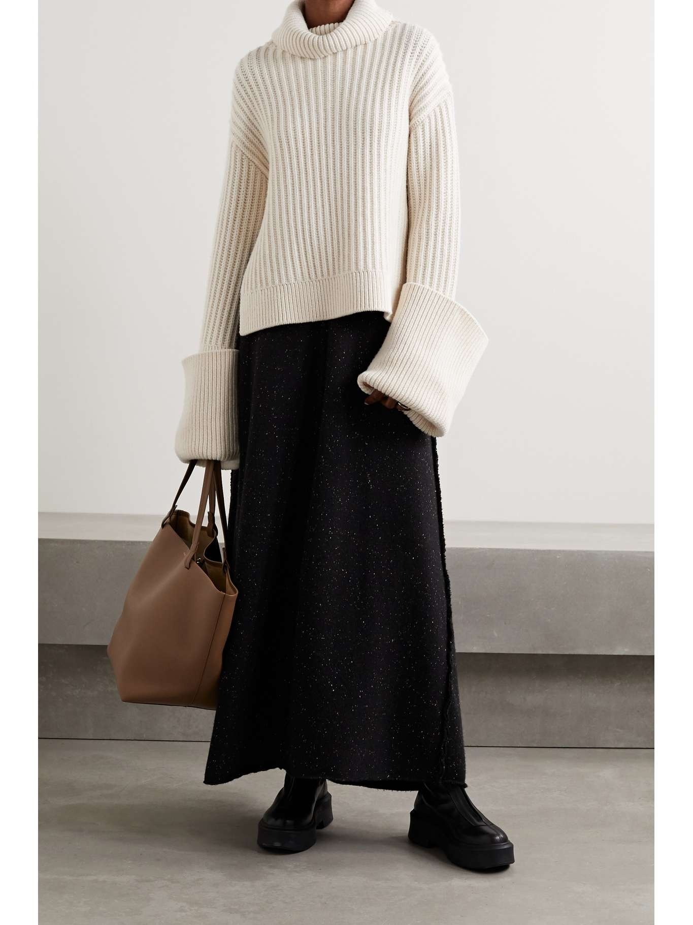 Aneke oversized ribbed wool turtleneck sweater - 2