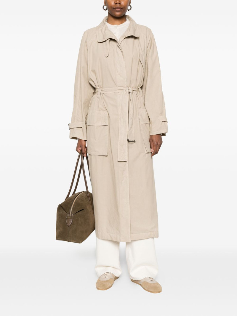 Aspesi patch pocket belted coat outlook