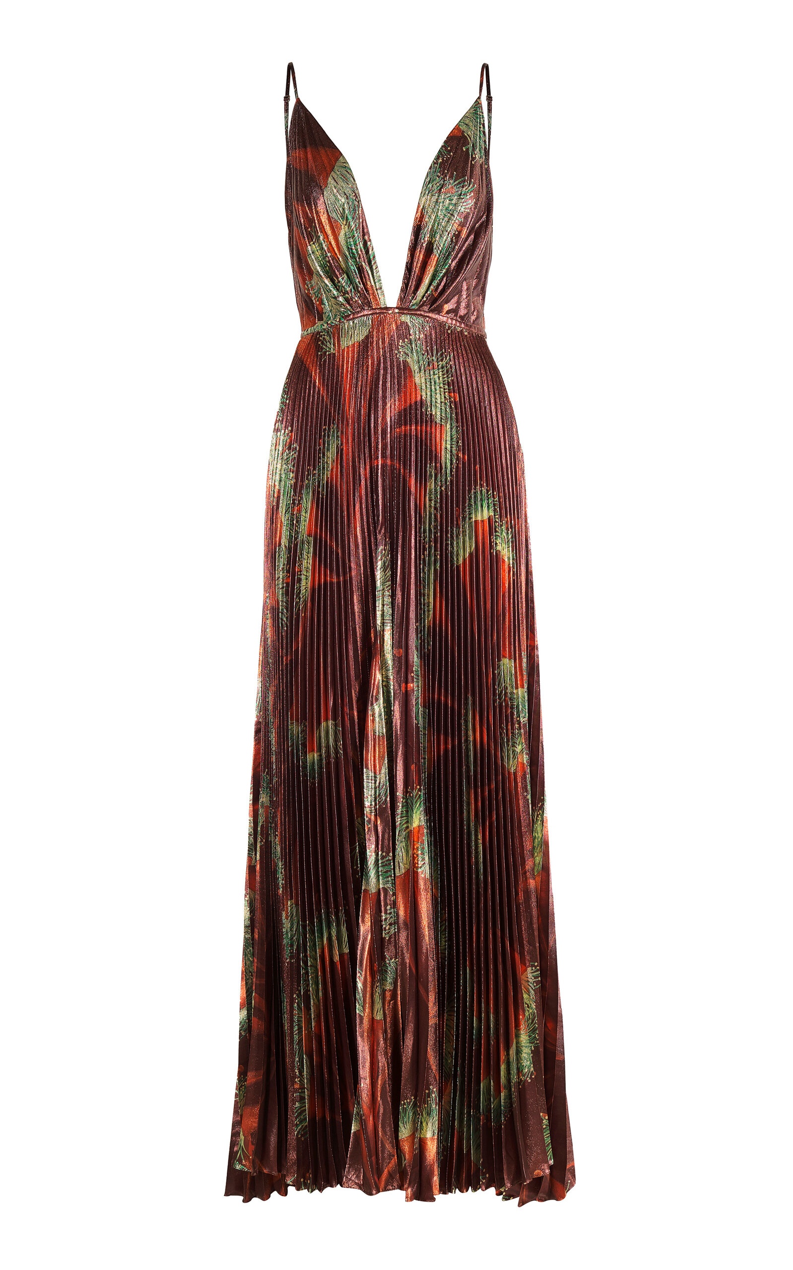 Western Gardens Pleated Maxi Dress multi - 1