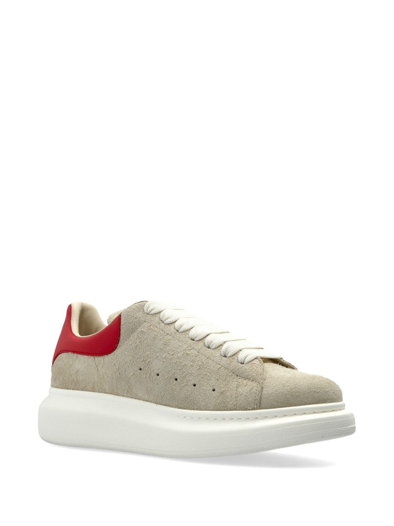 Alexander McQueen Oversized lace-up suede sneakers outlook