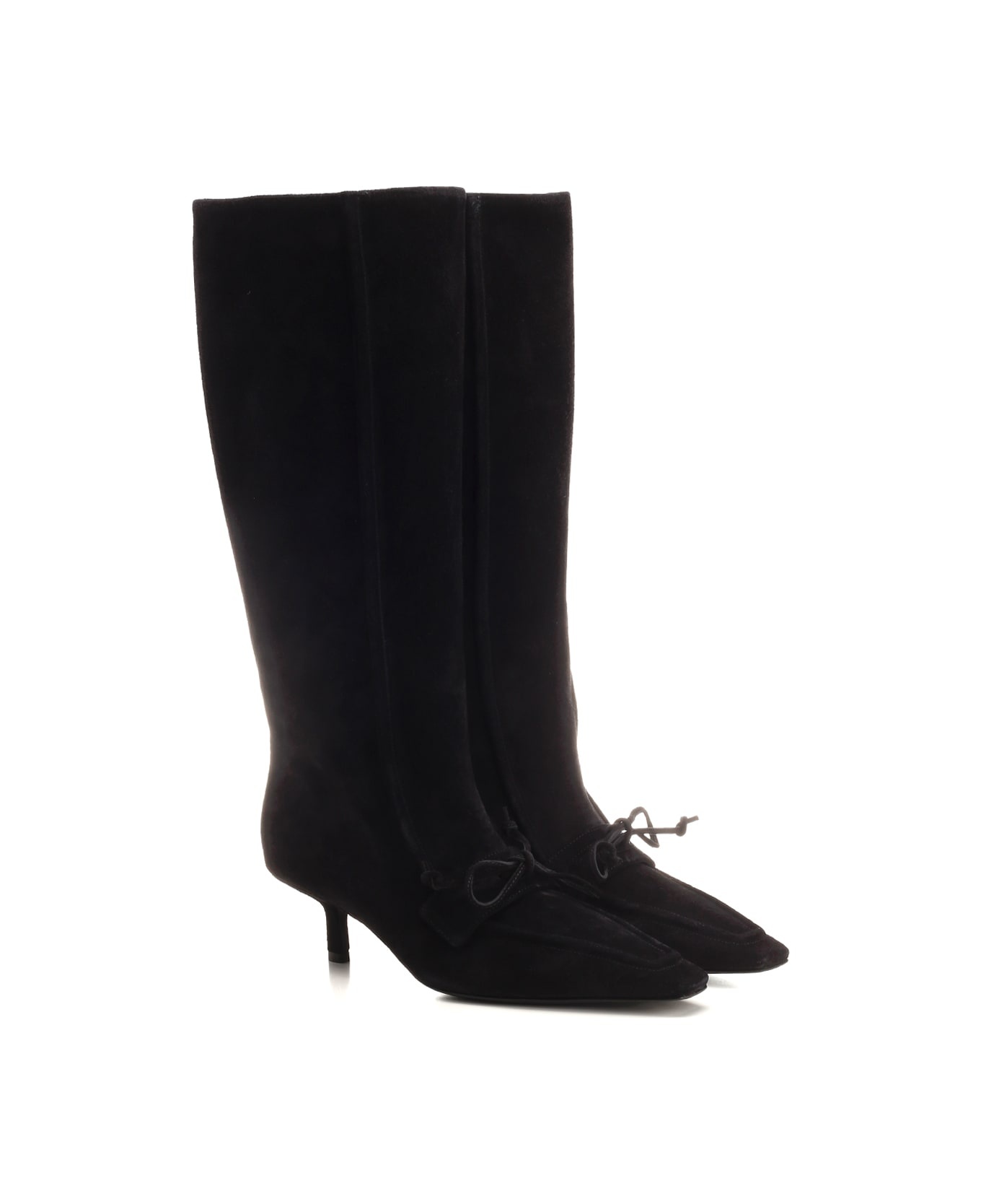 'storm' Black Suede Boots - 2