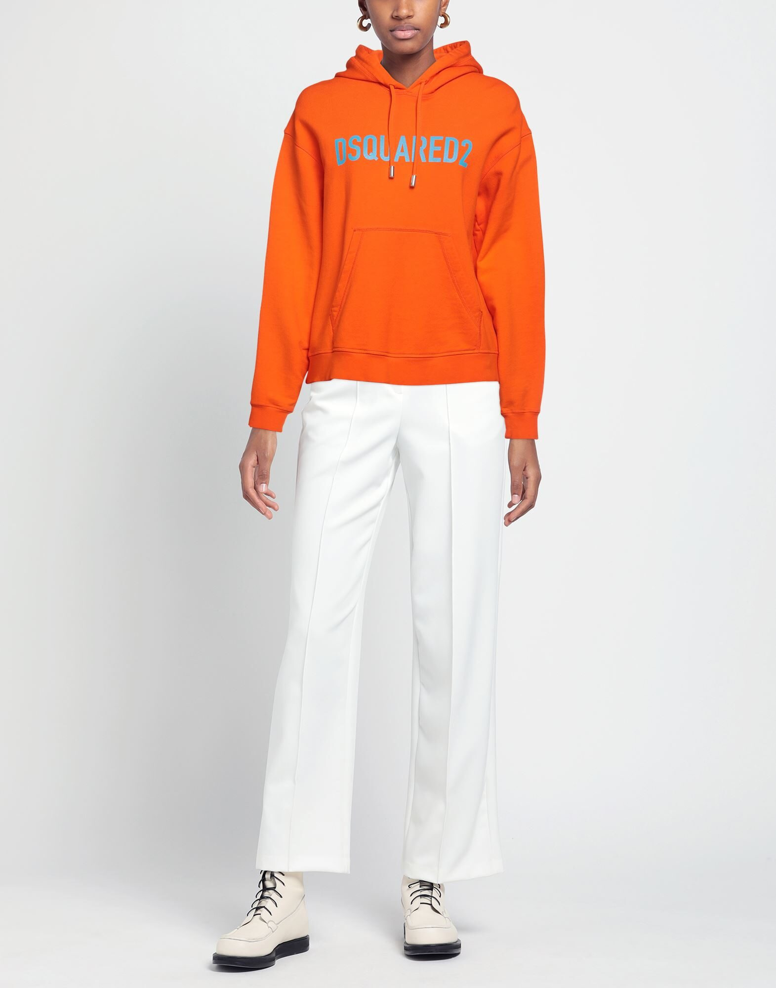 Orange Women's Hooded Sweatshirt - 2
