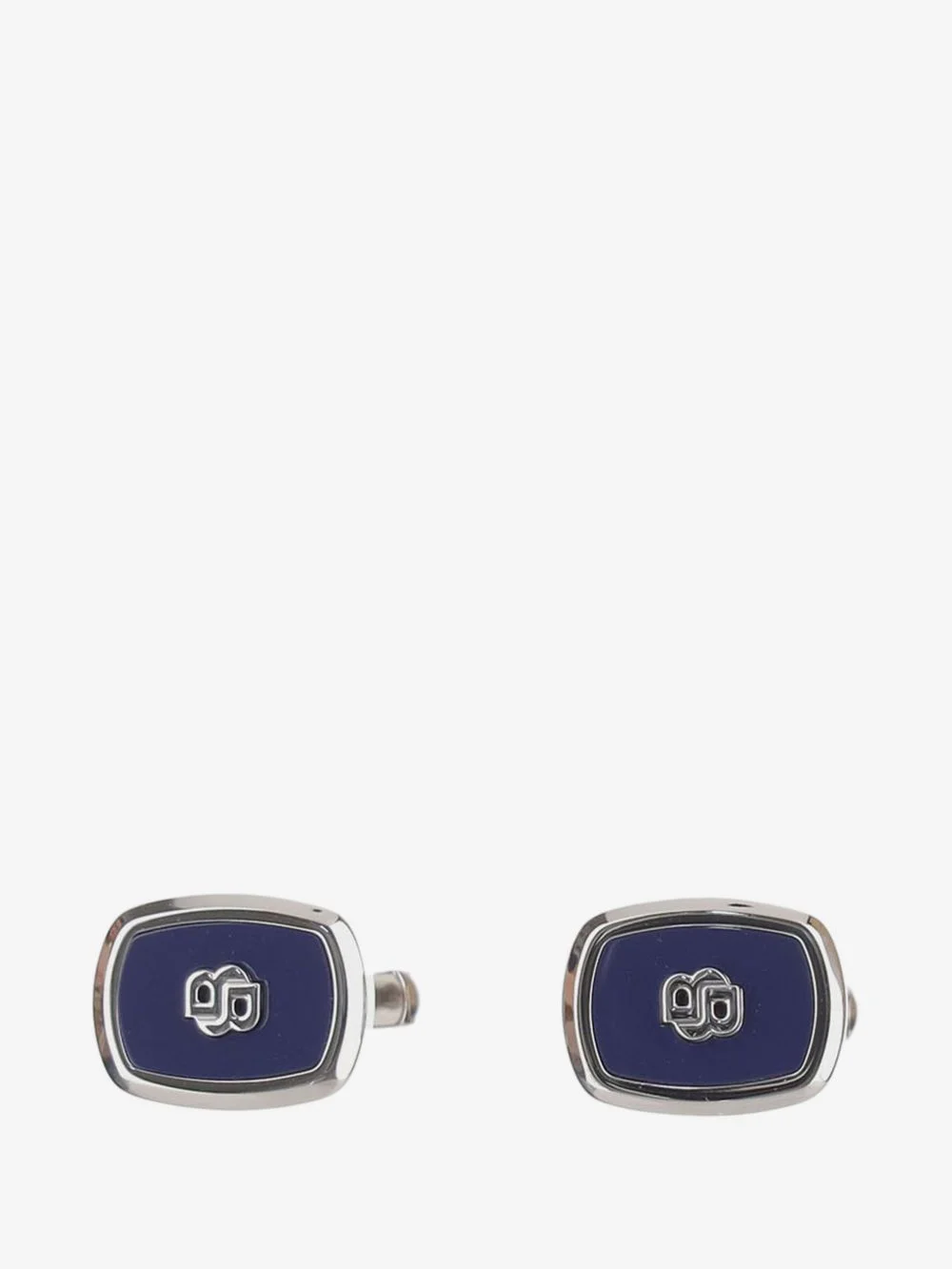 enamel-insert cufflinks with double-B monogram - 1