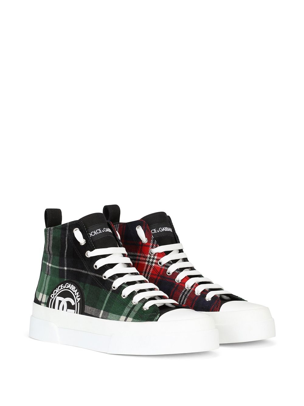 Portofino Light tartan-print trainers - 2