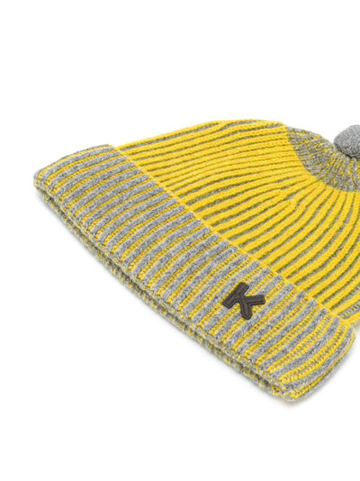 KENZO ribbed bobble hat outlook