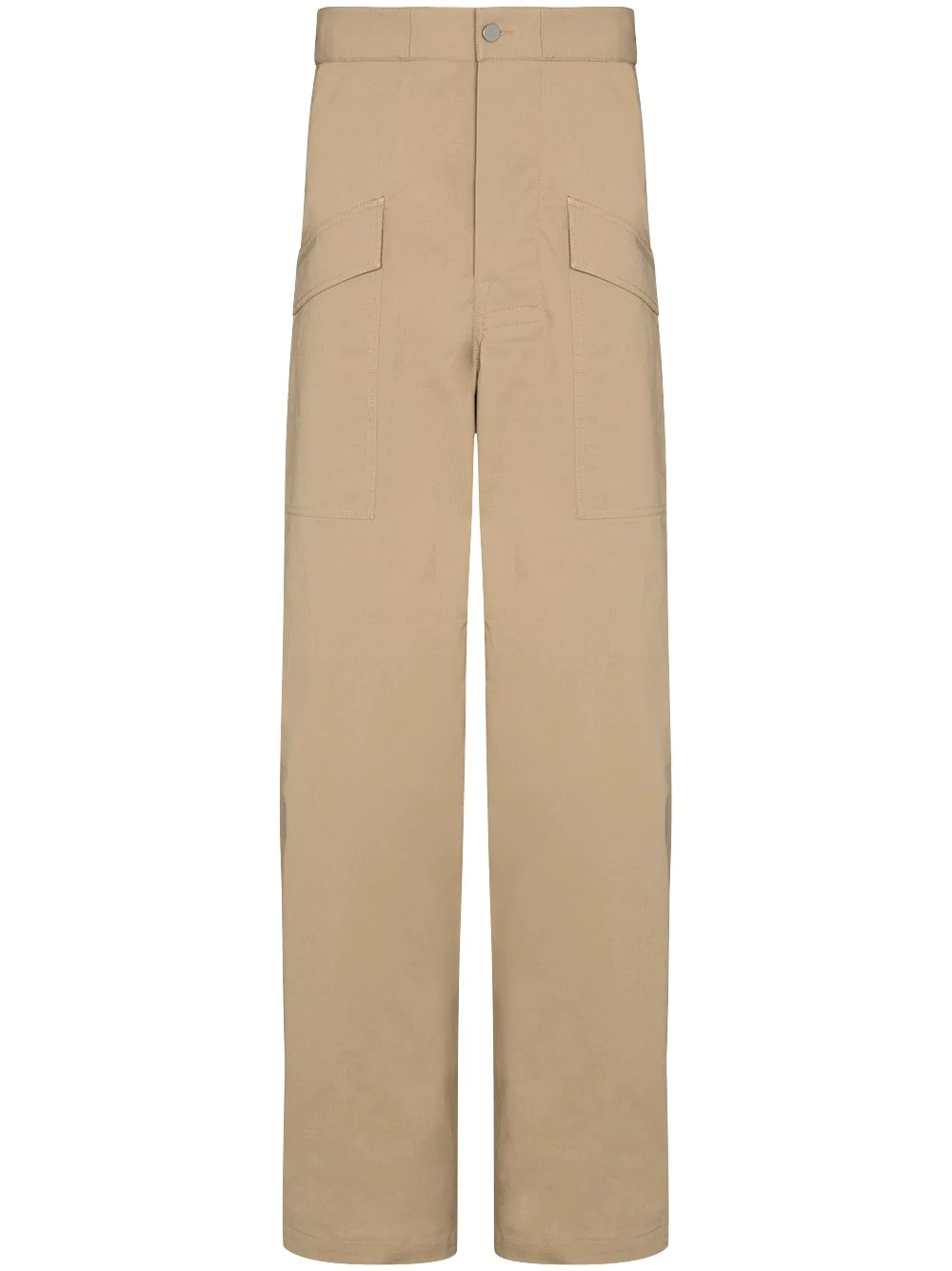 wide-leg cargo trousers - 1