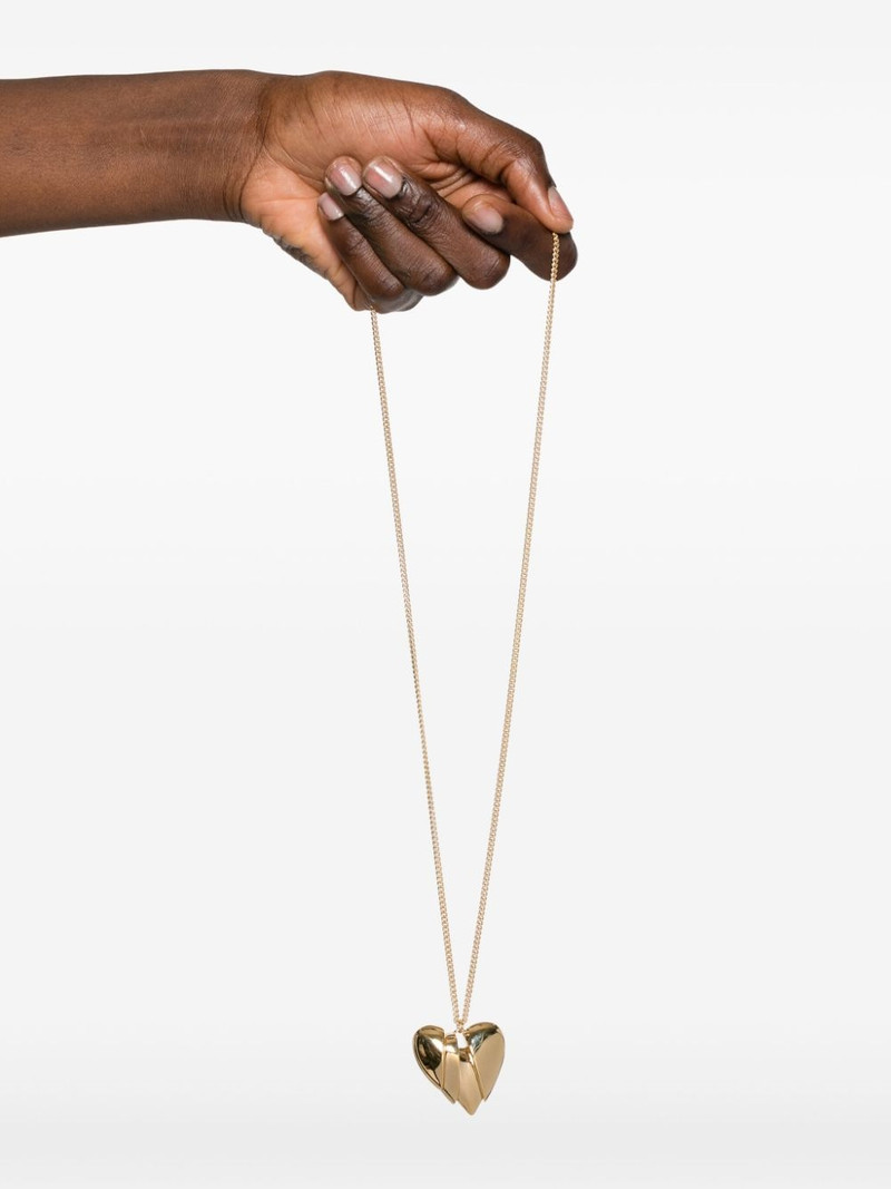 Amina Muaddi Heartbreaker necklace outlook