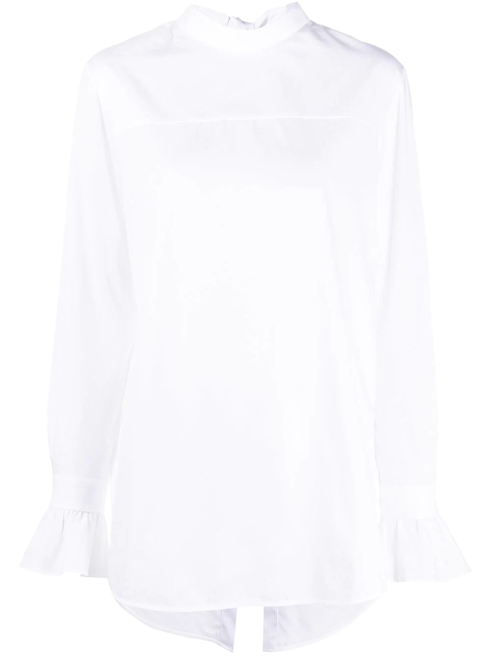 reversed fastening blouse  - 1