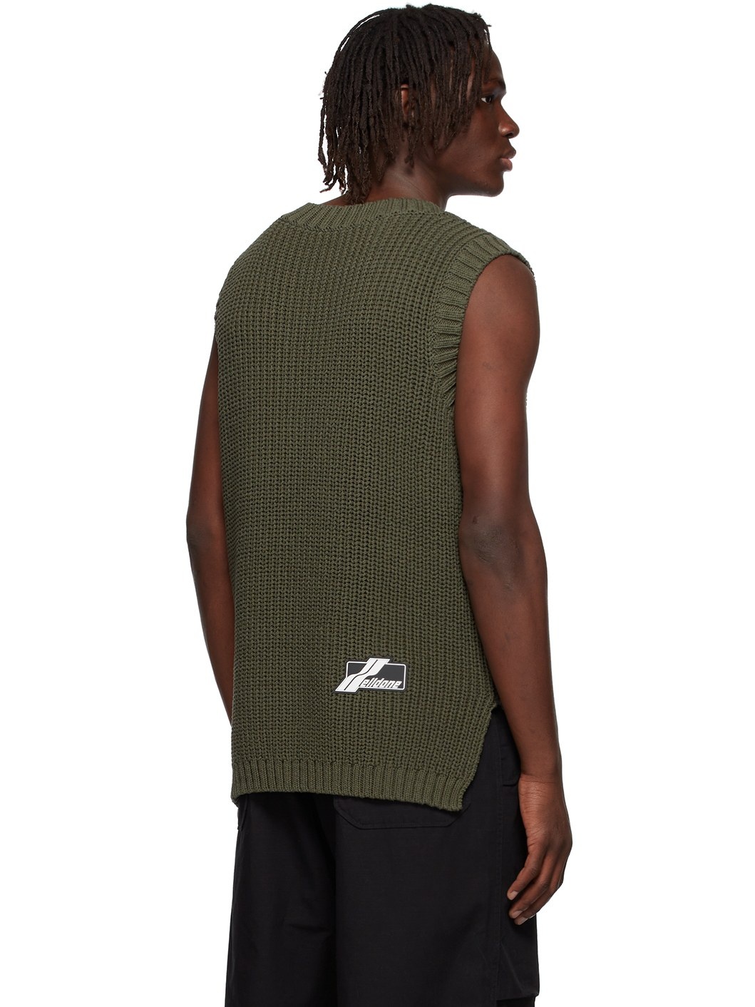Khaki Cotton Vest - 3