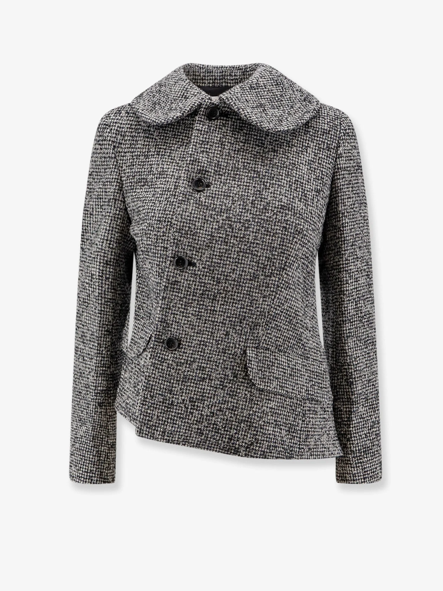 Comme Des Garçons Play Wool Asymmetrical Blazer - 1