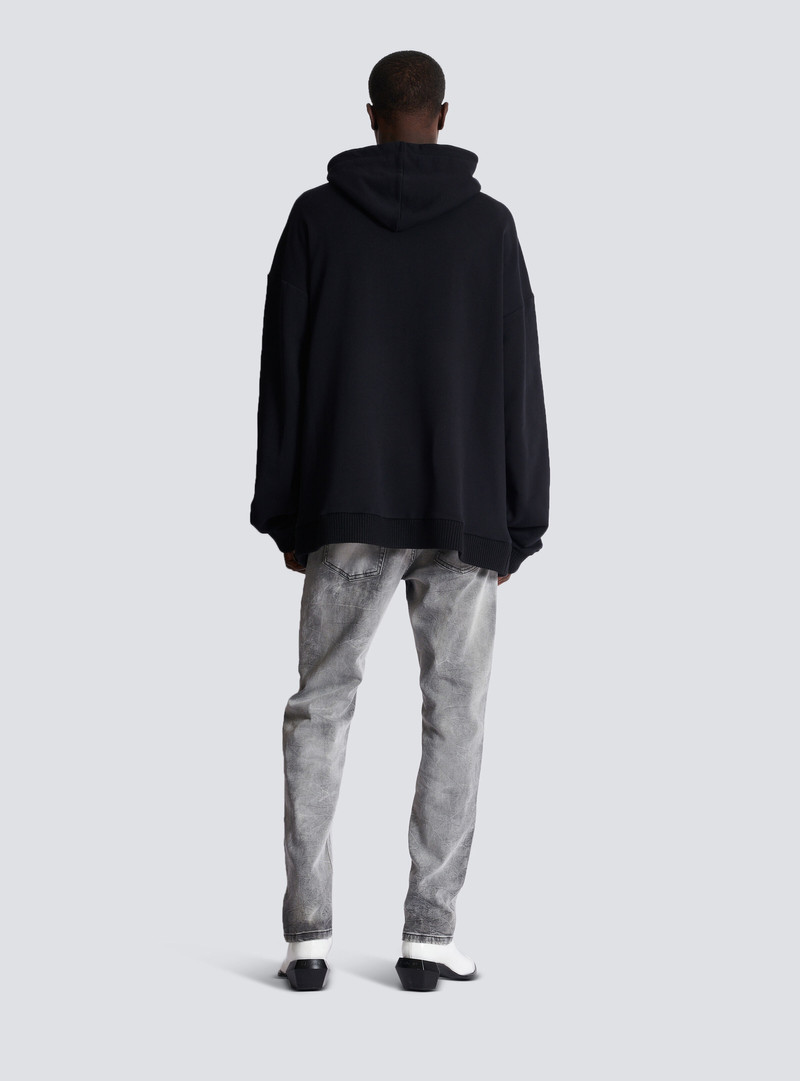 Hoodie with embroidered badges 4