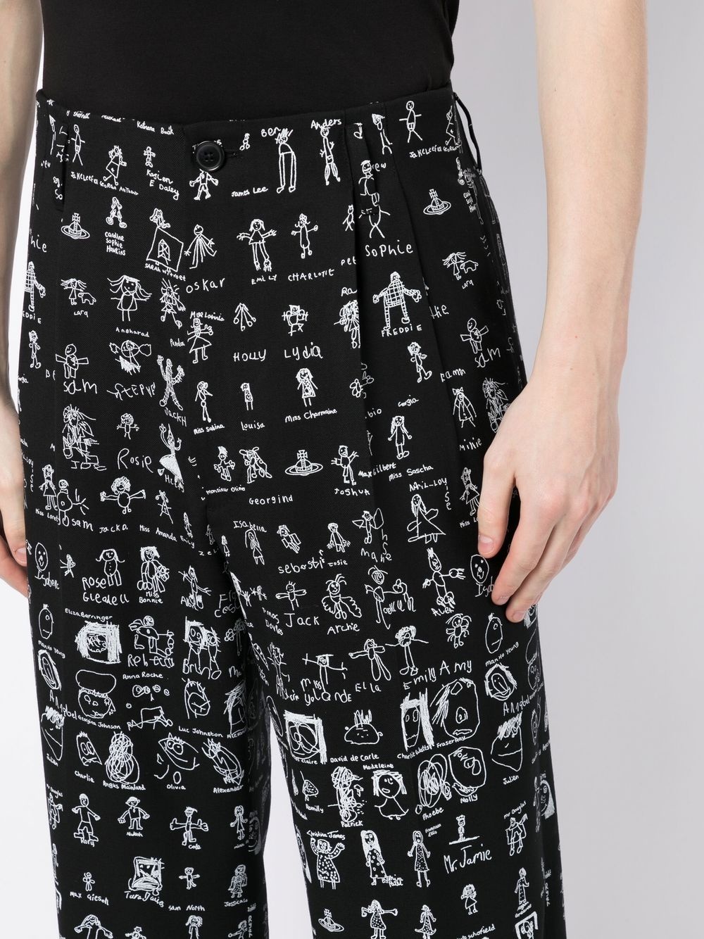 ALL OVER GRAPHIC PRINT TROUSERS - 5