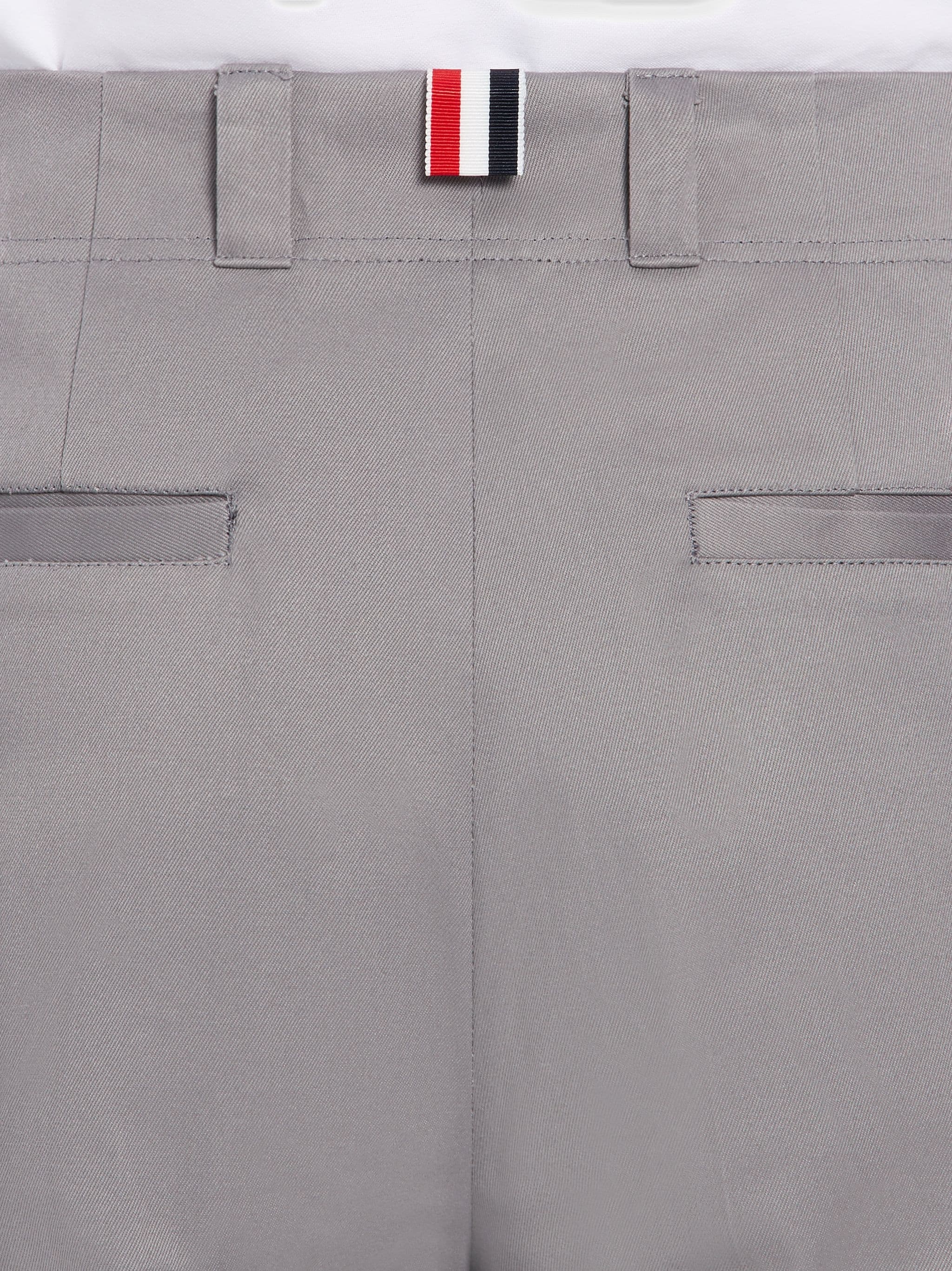 Medium Grey Cotton Twill Straight Leg Beltloop Trouser - 6