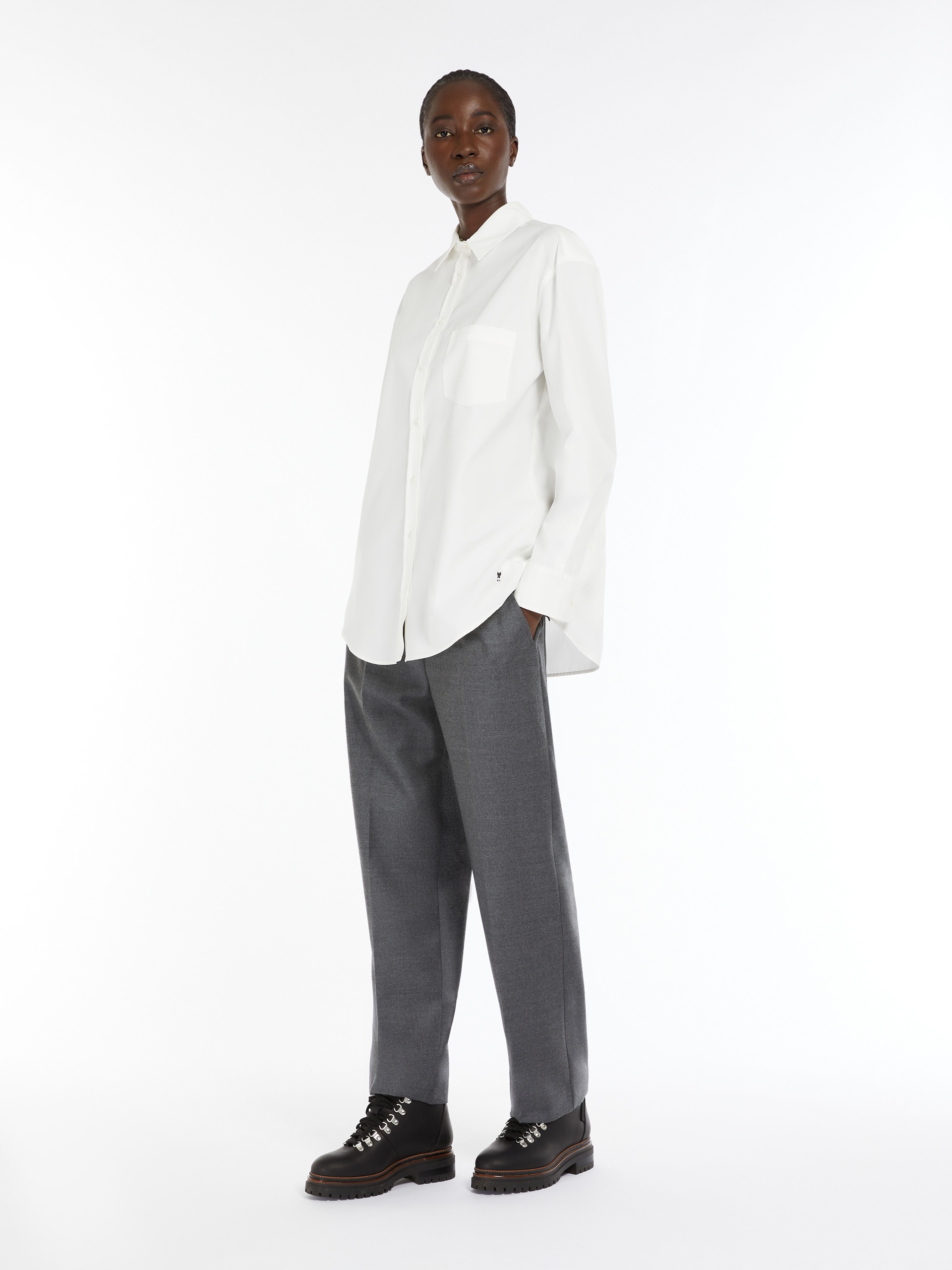 HATELEY Comfort-fit flannel trousers - 2