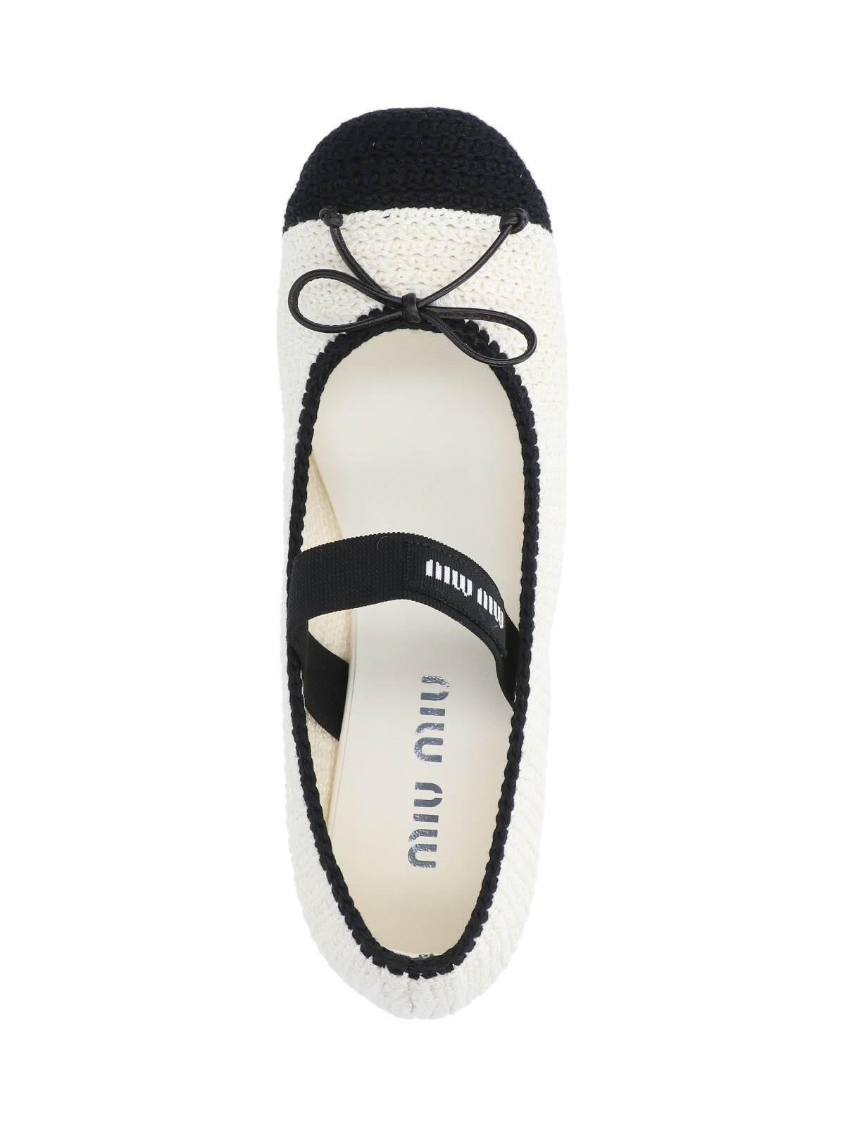 CROCHET KNIT BALLET FLATS - 5