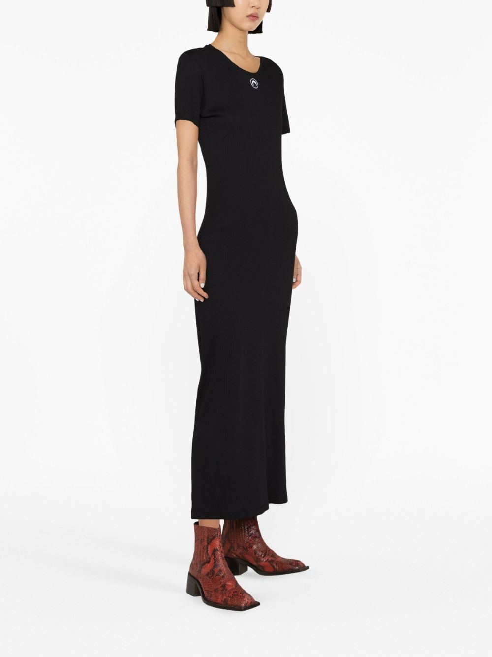 crescent moon-print T-shirt dress - 3