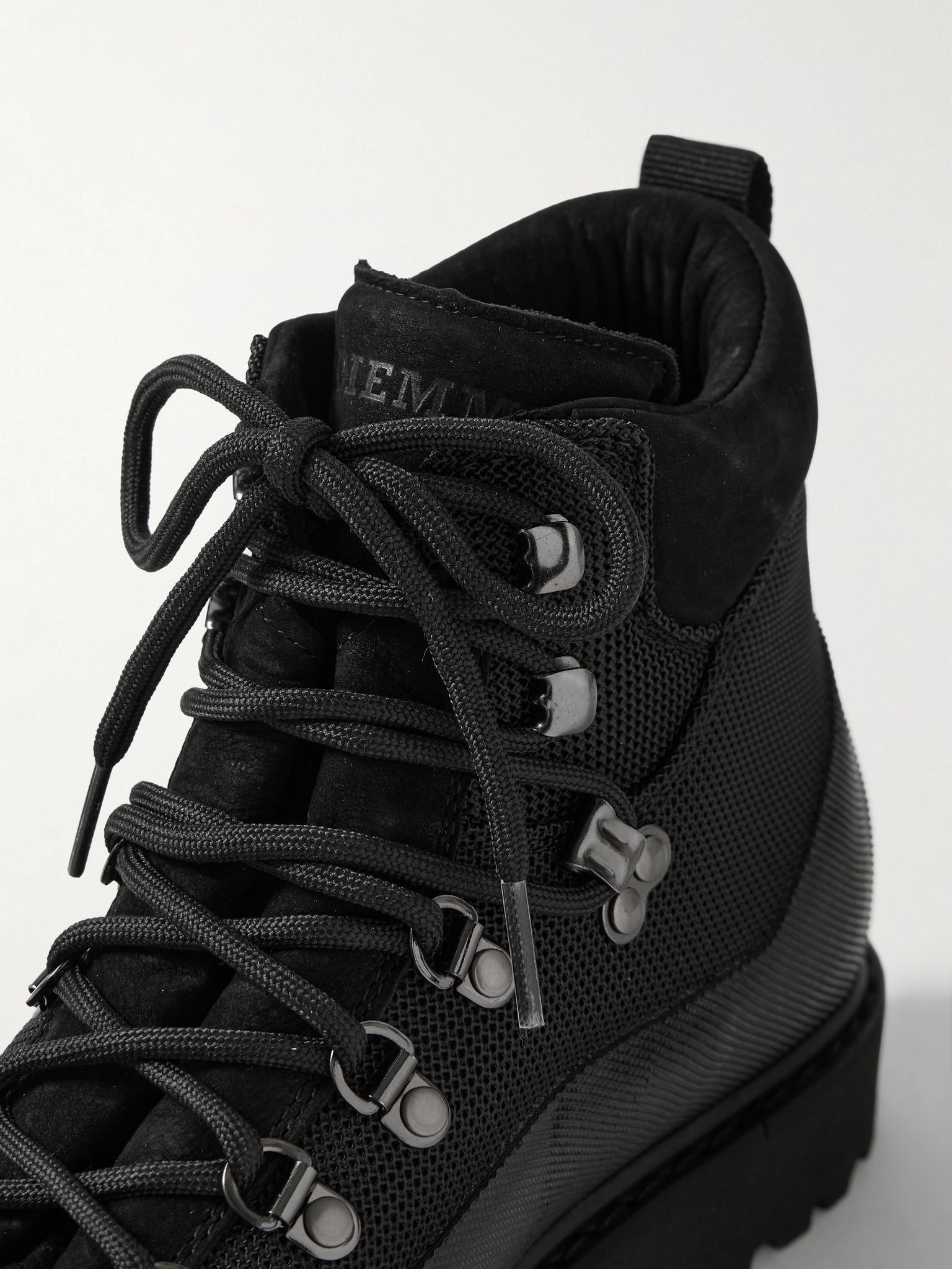 Roccia Vet Sport Suede and Rubber-Trimmed Tech-Shell Hiking Boots Black - 6