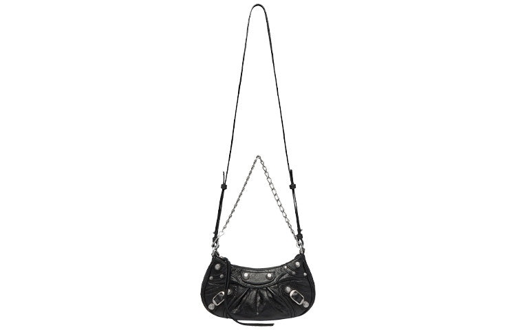 (WMNS) Balenciaga Le Cagole Mini Bag With Chain 'Black' 6958141VG9Y1000 - 5