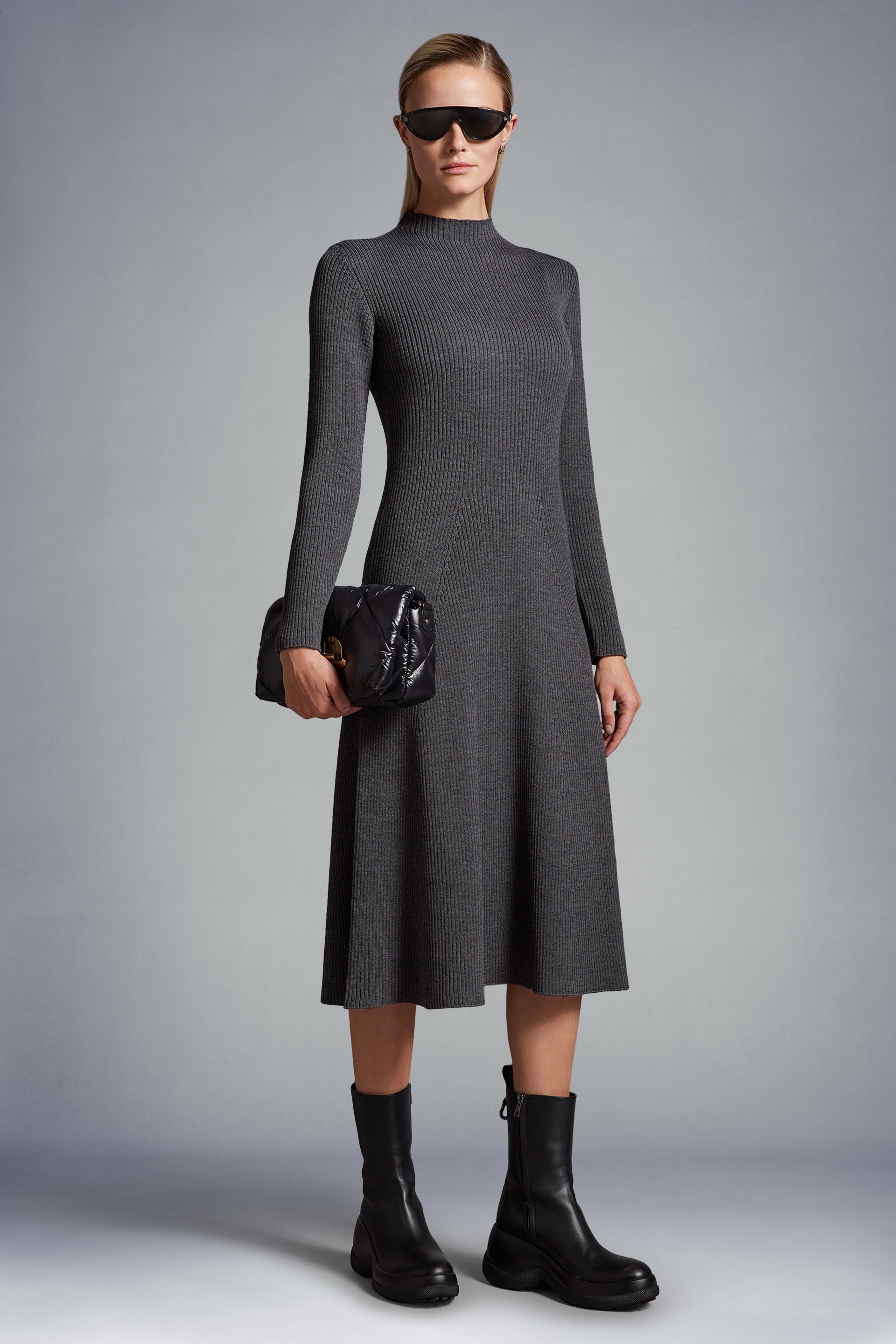 Knit Wool Midi Dress - 2