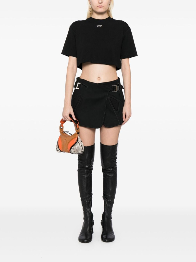 Off-White Off-embroidered ribbed t-shirt outlook