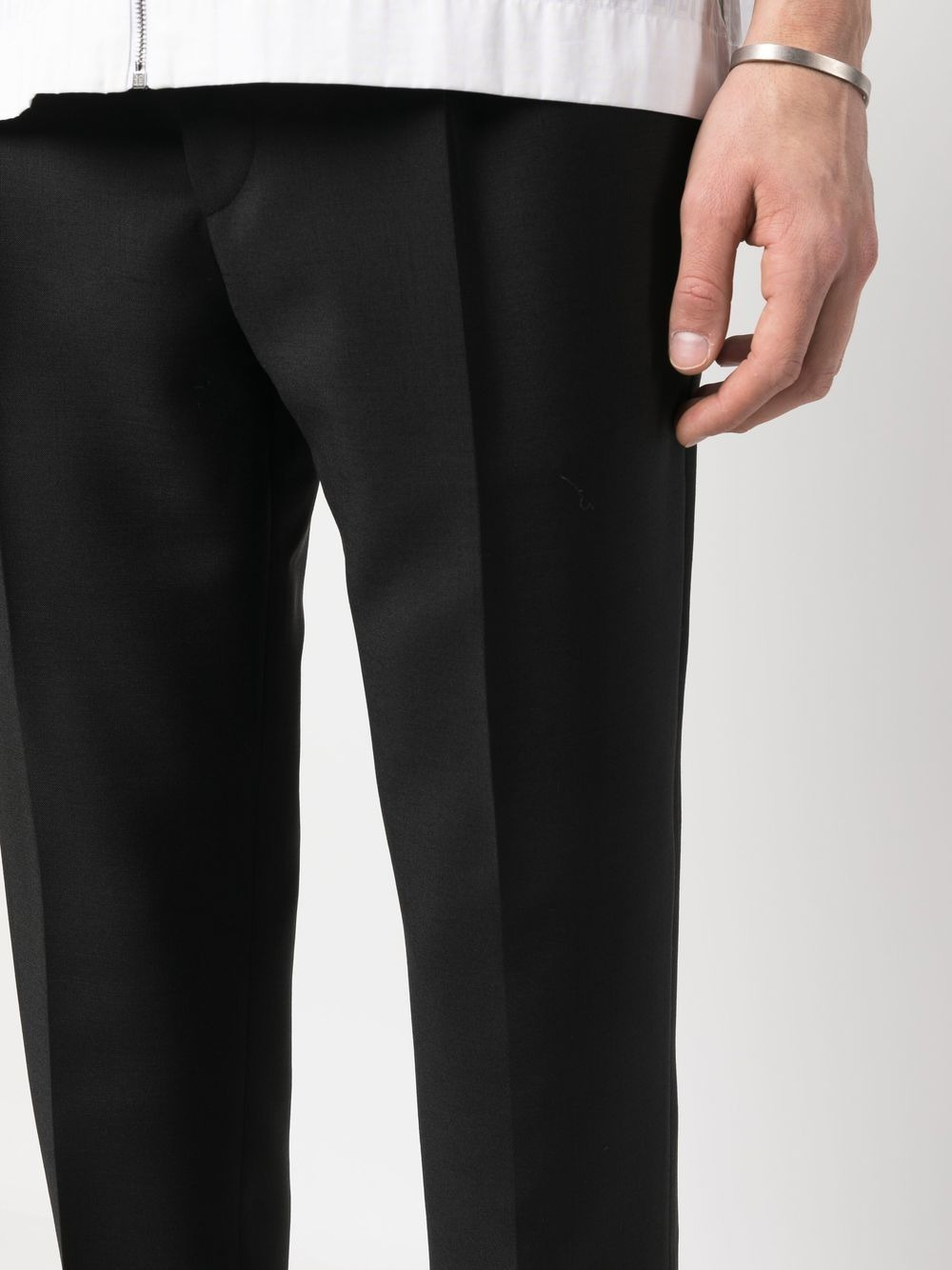Prada Men Mohair-Wool Tailored Trousers - 4