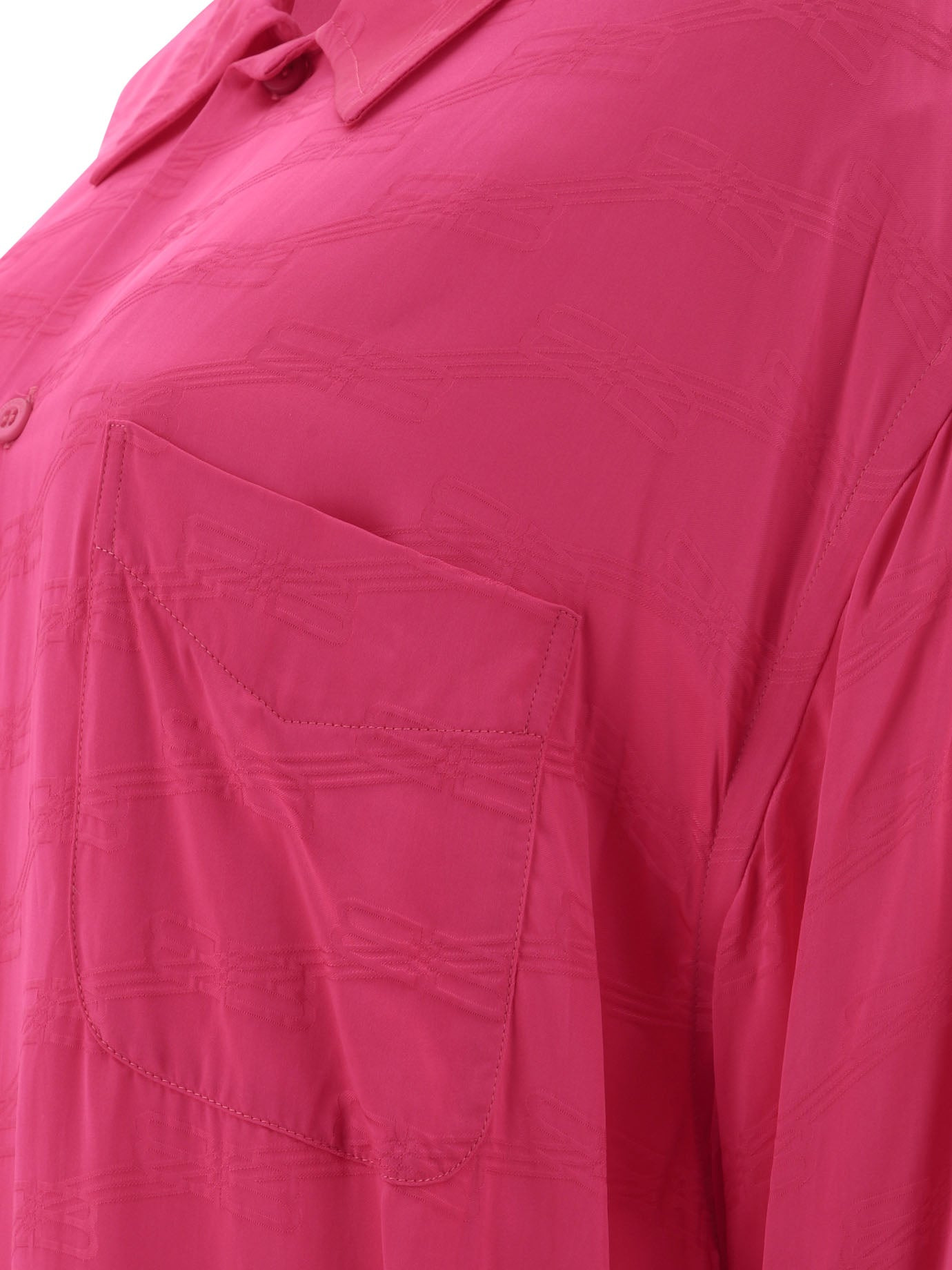 Balenciaga Women Shirt With Jacquard Logo - 4