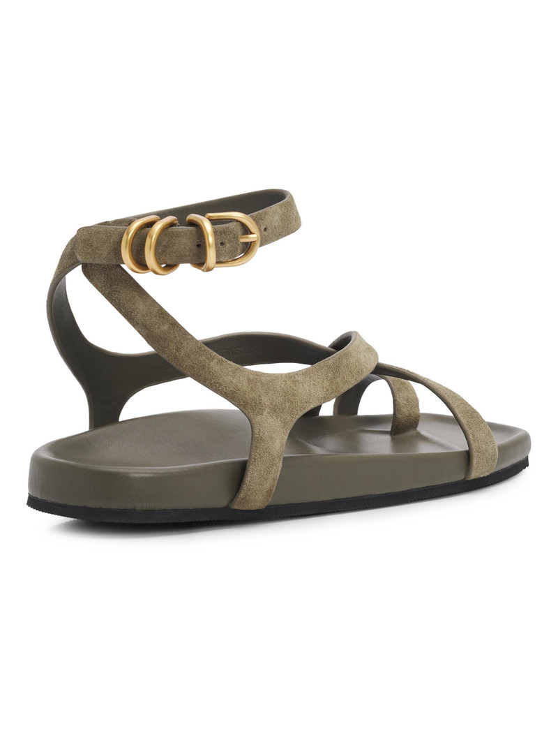 Women's Rue Suede Sandals - Olive Suede 3