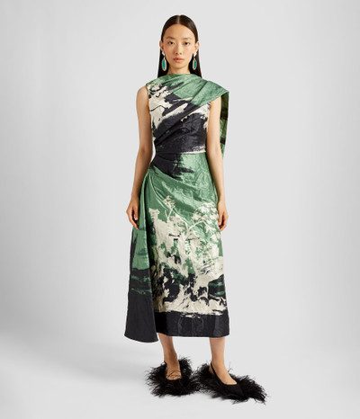 Erdem DRAPED SCARF MIDI DRESS outlook