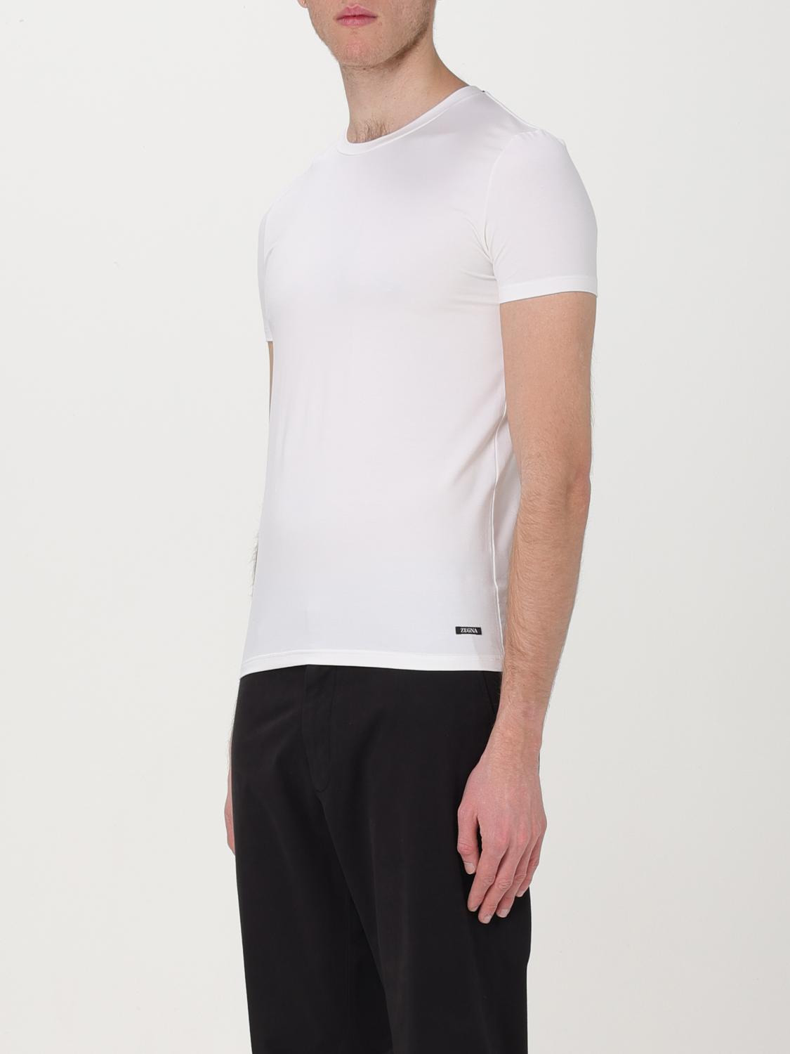 Zegna T-Shirt Men White - 3