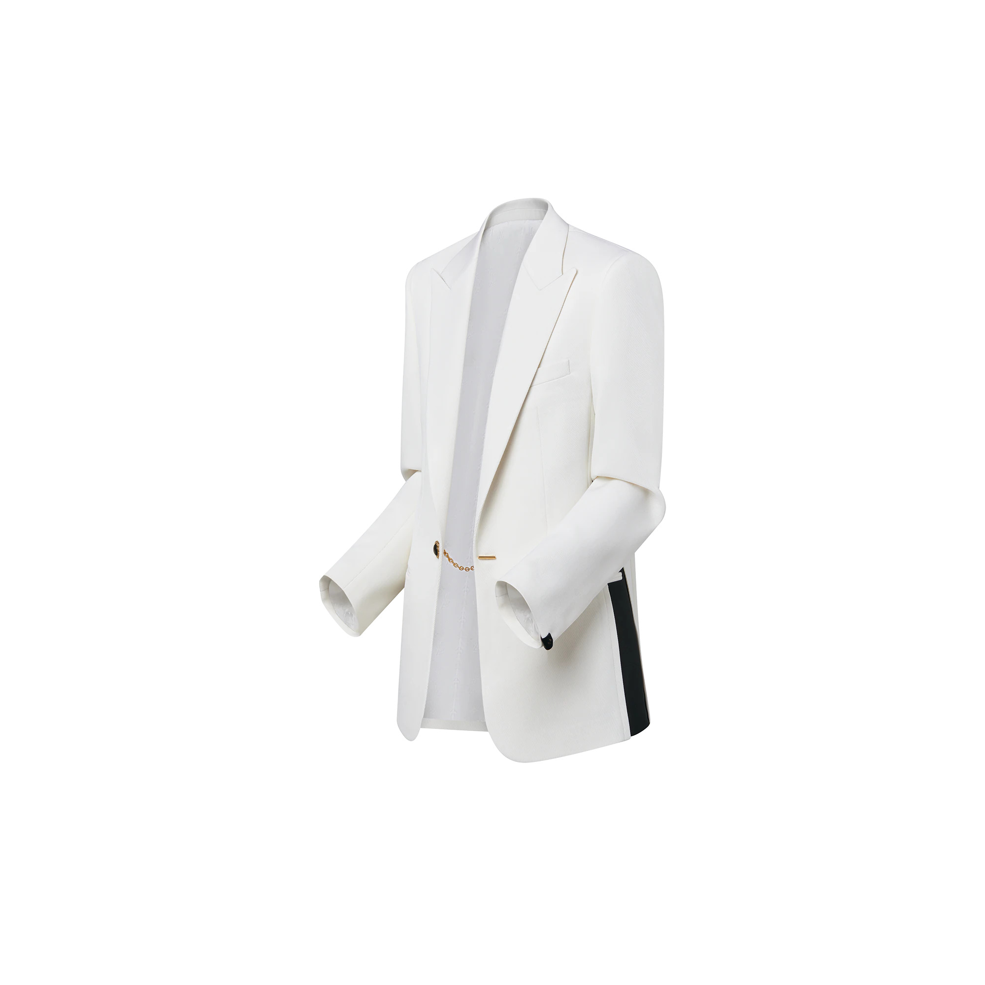 Jewel Button Tuxedo Jacket - 2
