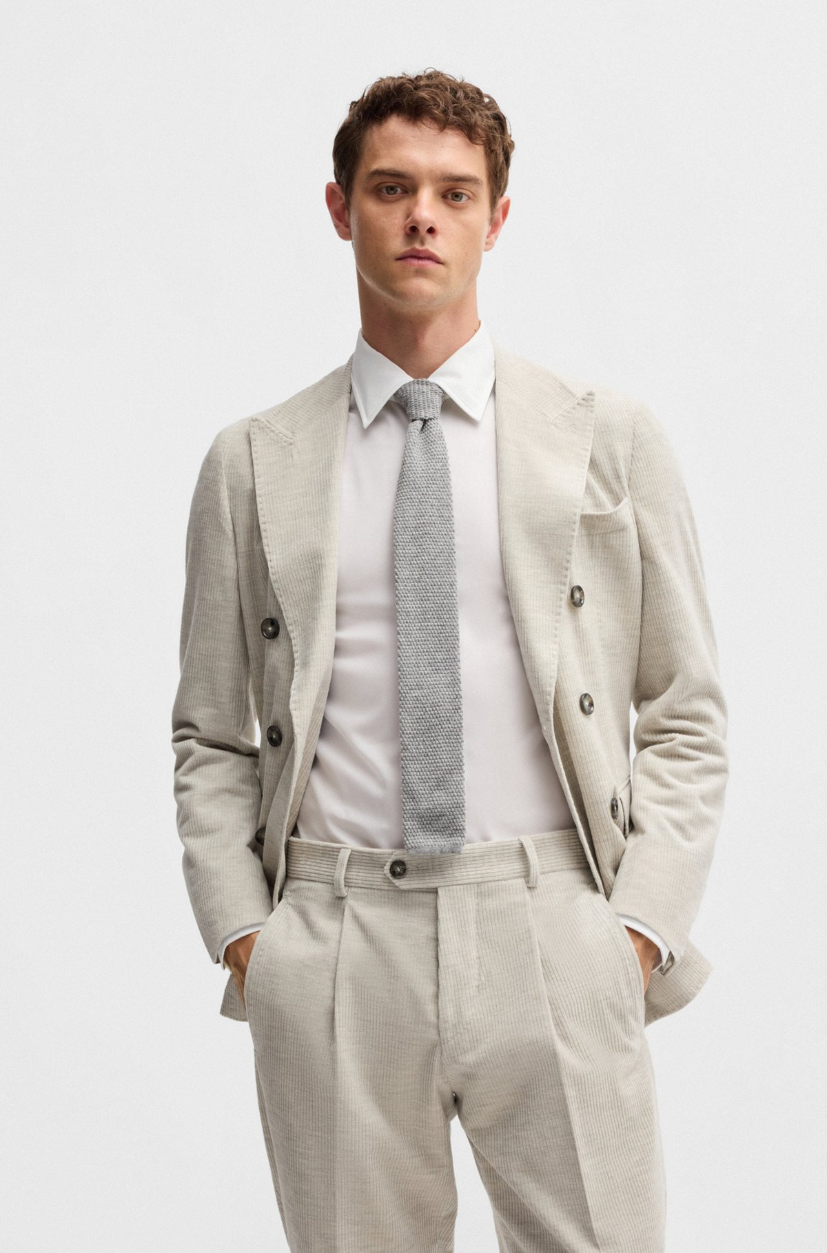 SLIM-FIT SHIRT IN SUPER-STRETCH FABRIC - 6