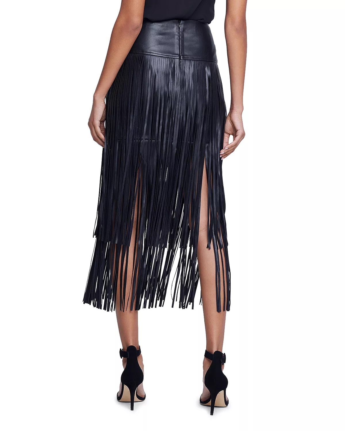 Karolina Tiered Fringe Midi Skirt - 2