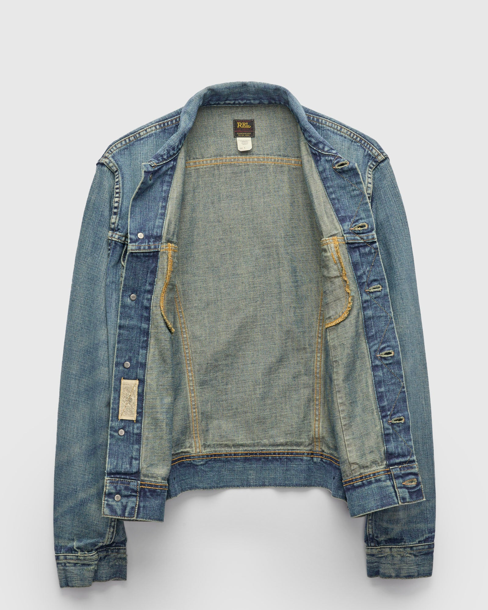 Lot 271 Denim Jacket in Washed Indigo - 3