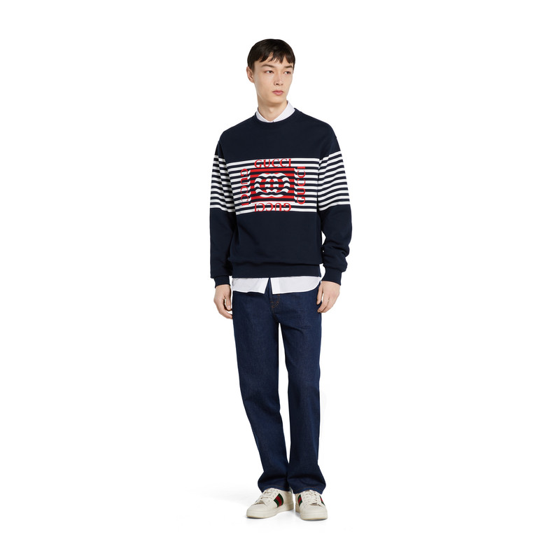 GUCCI Printed cotton jersey sweatshirt outlook